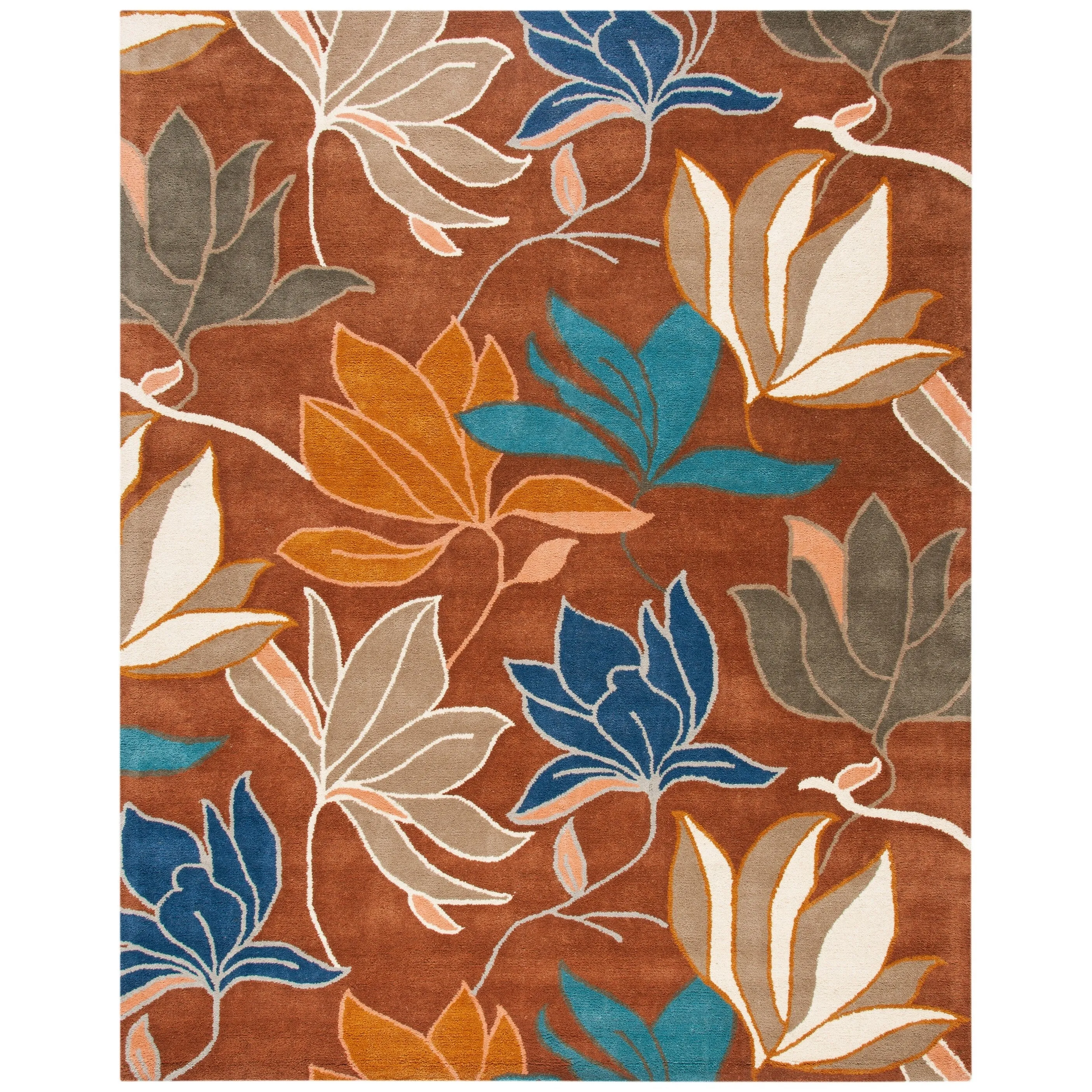 SAFAVIEH Handmade Soho Siobhan Floral N.Z. Wool Rug