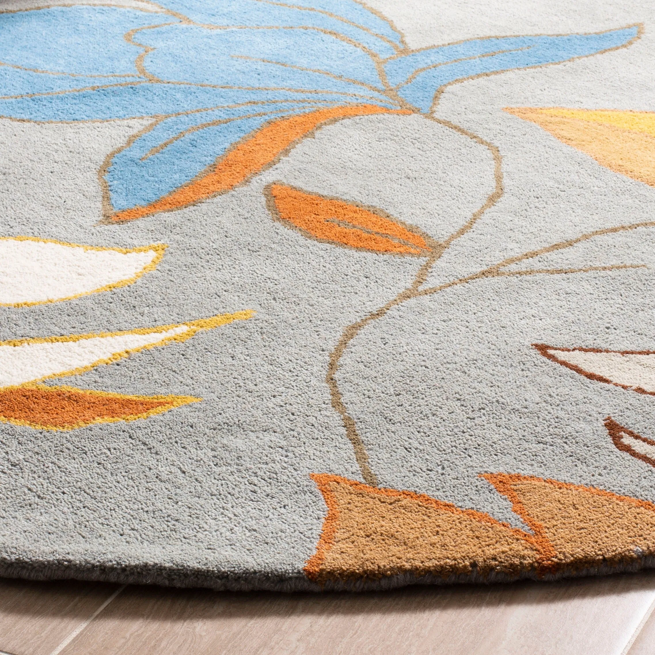 SAFAVIEH Handmade Soho Siobhan Floral N.Z. Wool Rug