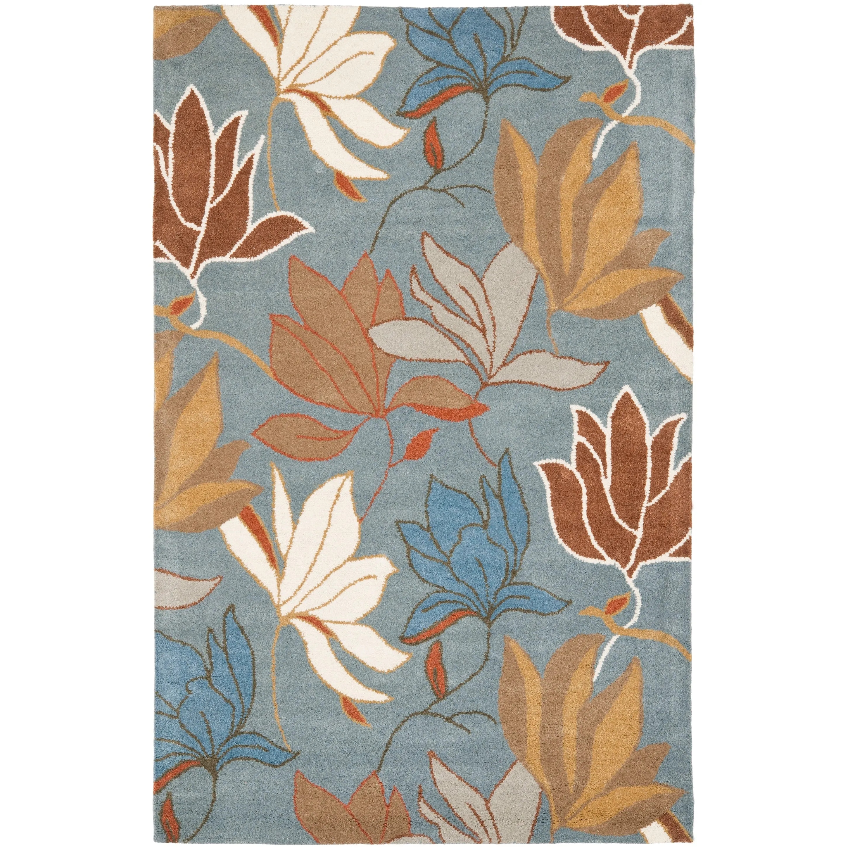 SAFAVIEH Handmade Soho Siobhan Floral N.Z. Wool Rug