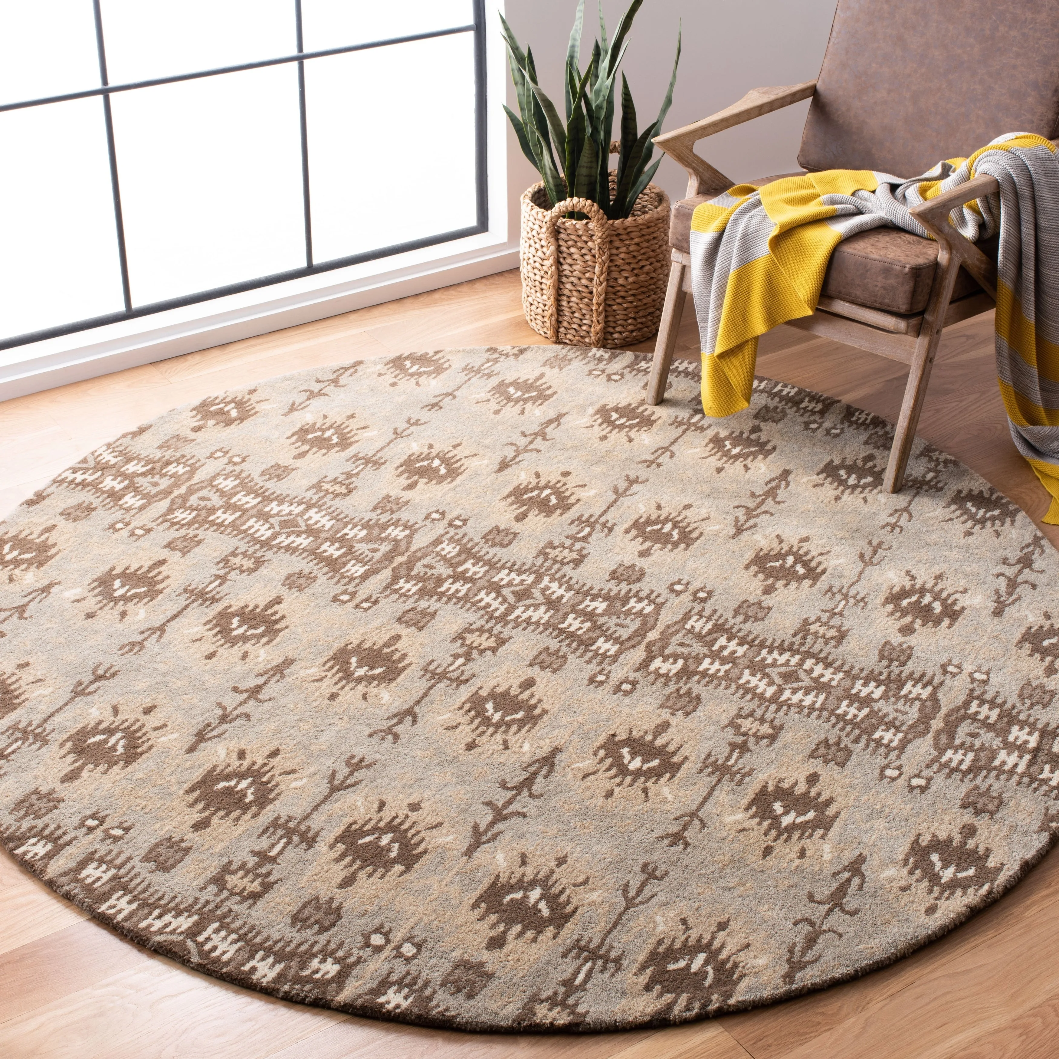 SAFAVIEH Handmade Wyndham Christal Modern Wool Rug
