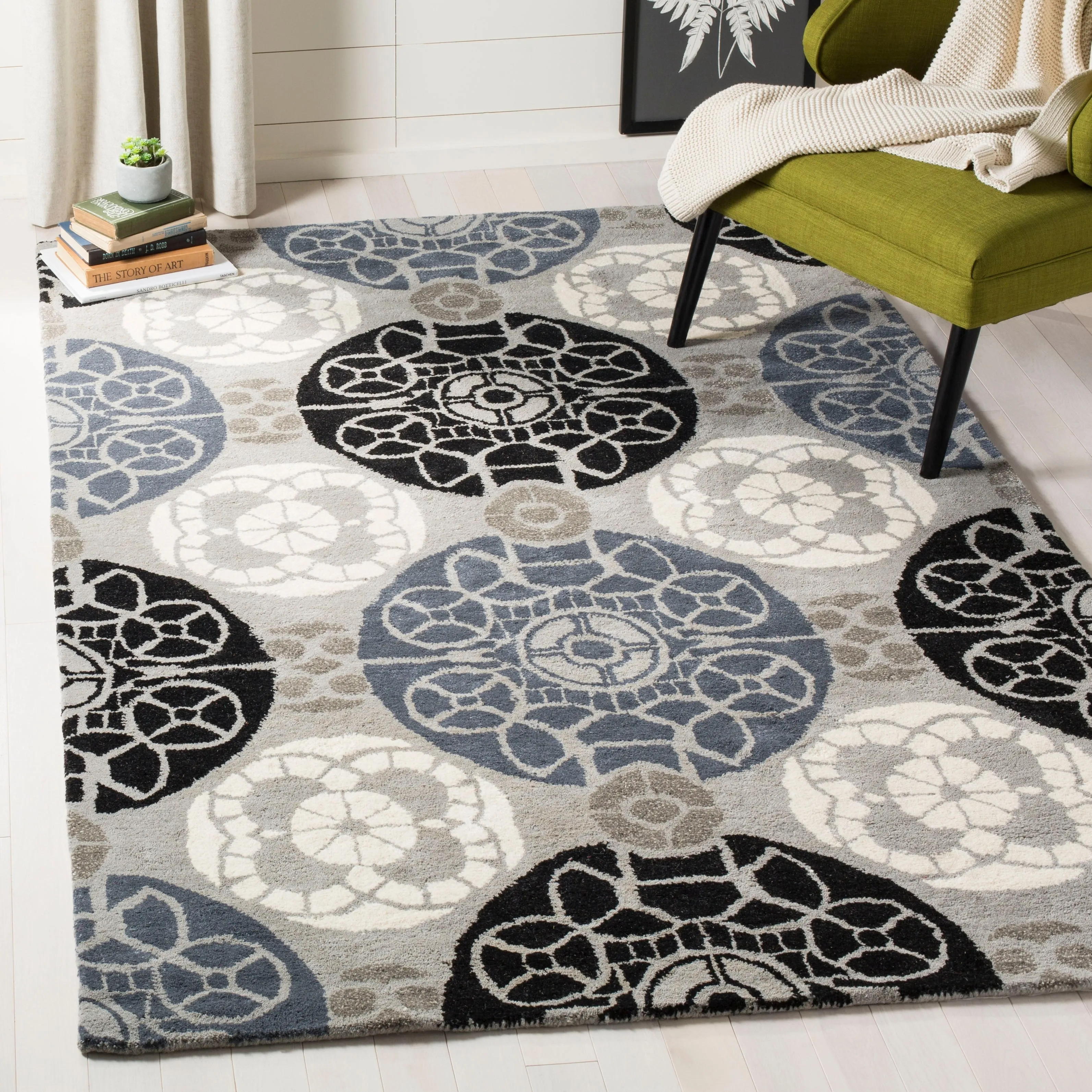 SAFAVIEH Handmade Wyndham Dinie Modern Wool Rug