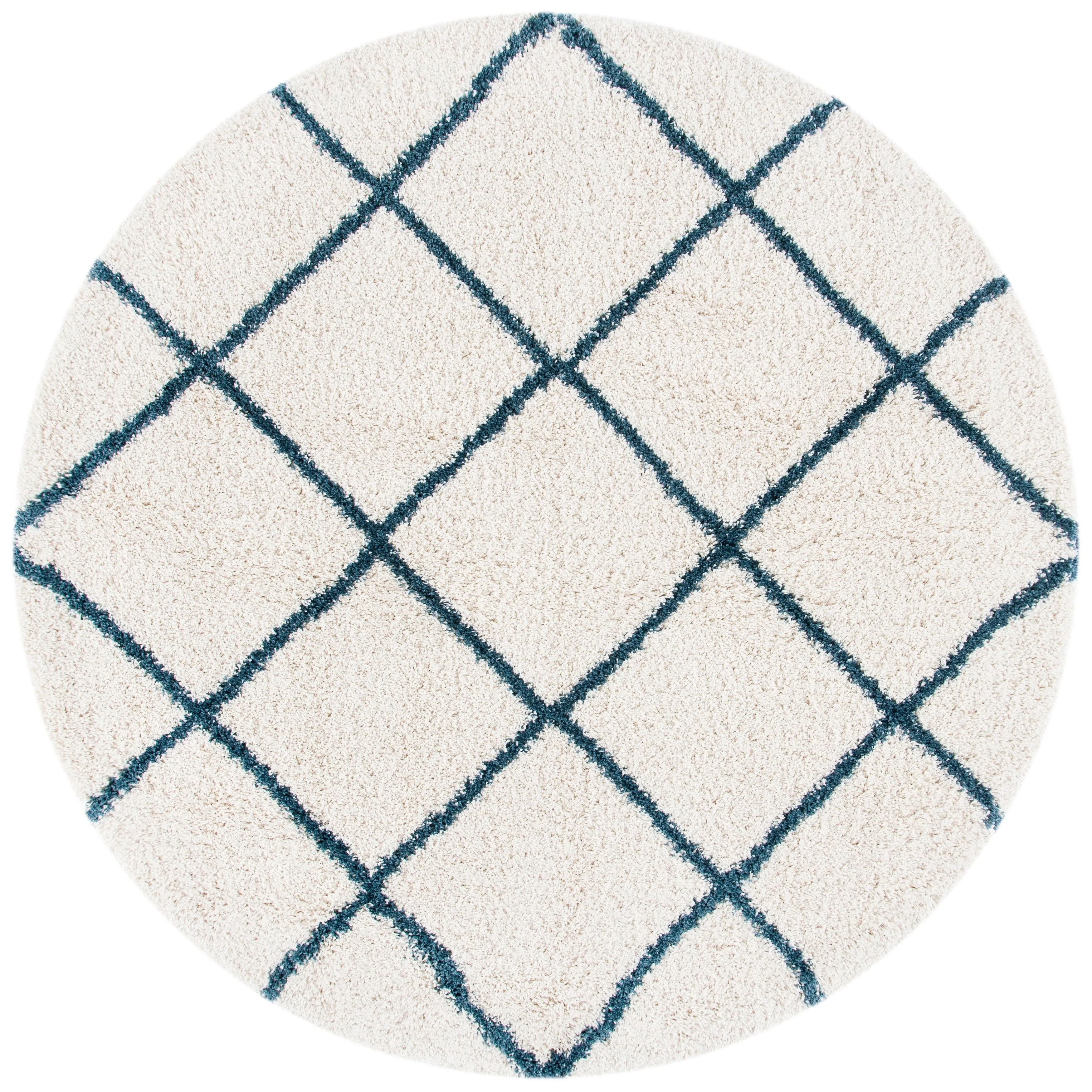SAFAVIEH Hudson Shag Raili Diamond Trellis 2-inch Thick Rug