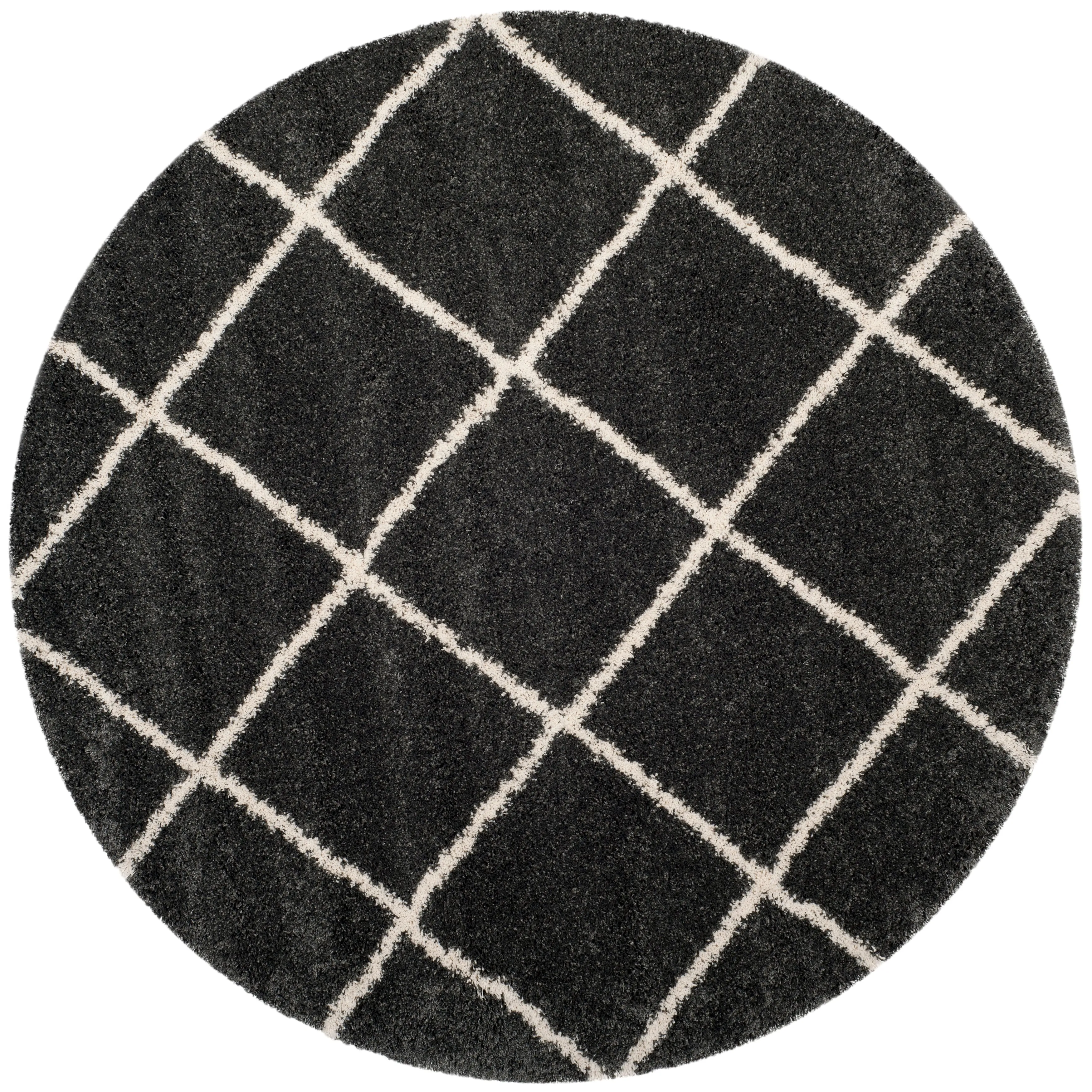 SAFAVIEH Hudson Shag Raili Diamond Trellis 2-inch Thick Rug