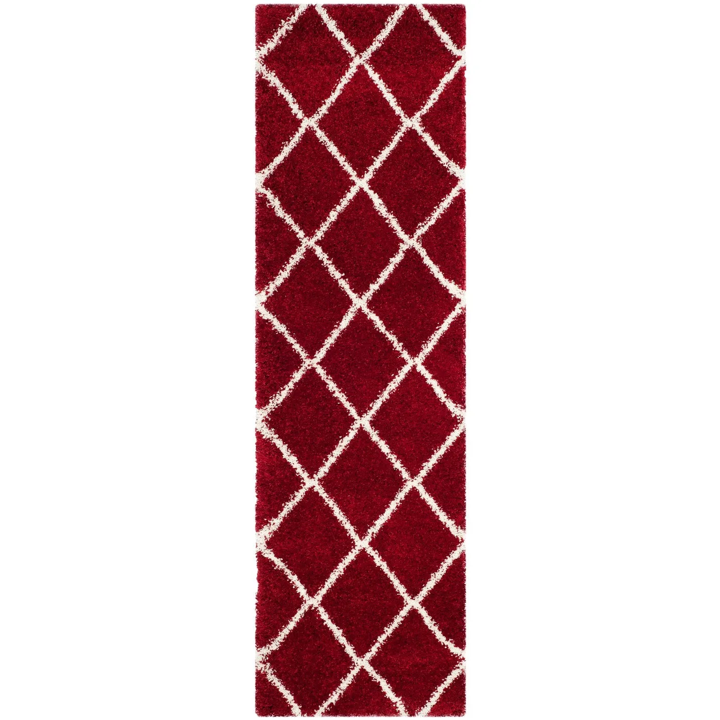 SAFAVIEH Hudson Shag Raili Diamond Trellis 2-inch Thick Rug