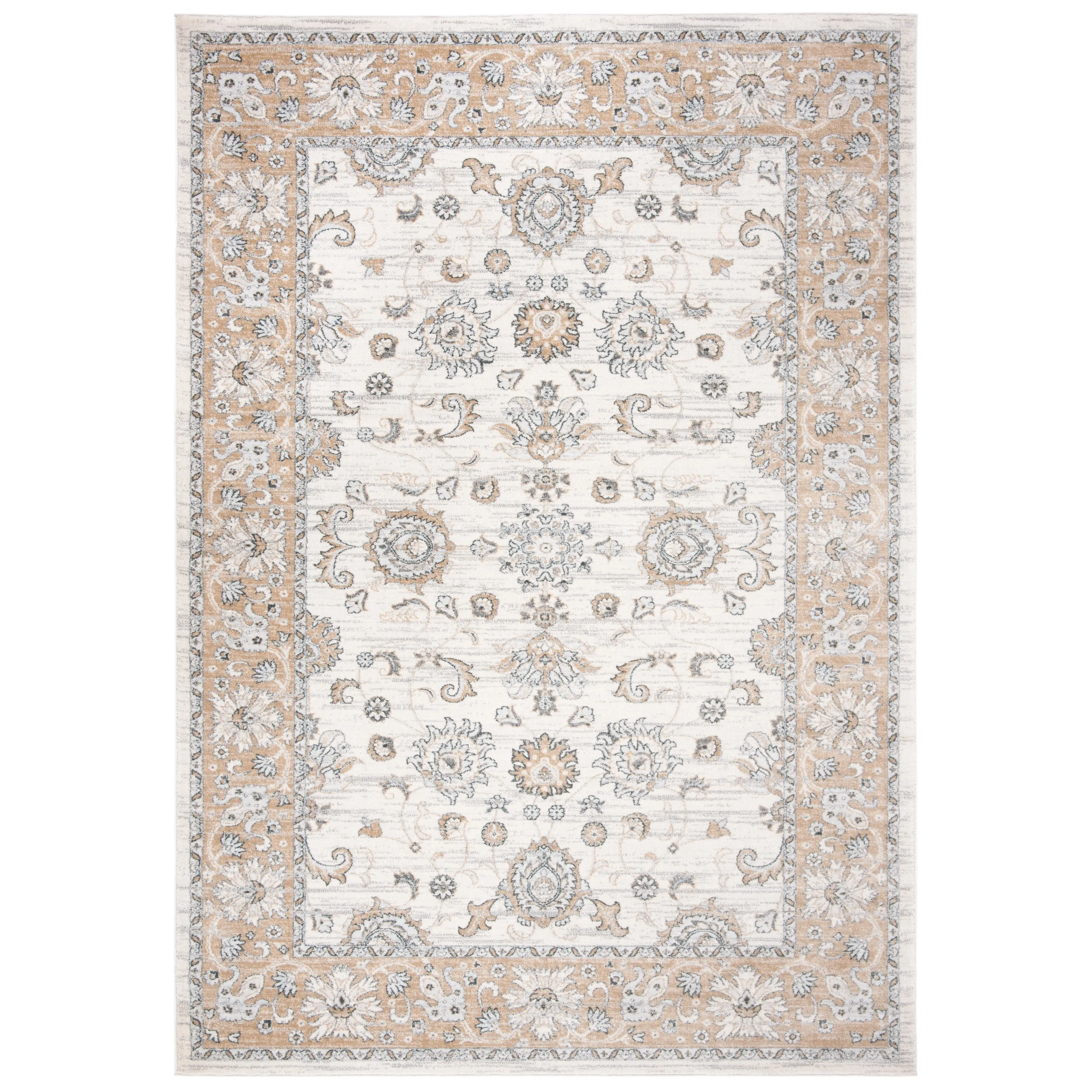 SAFAVIEH Isabella Hazbie Traditional Floral Oriental Area Rug - Cream/Beige - 5' 3 x 7' 6