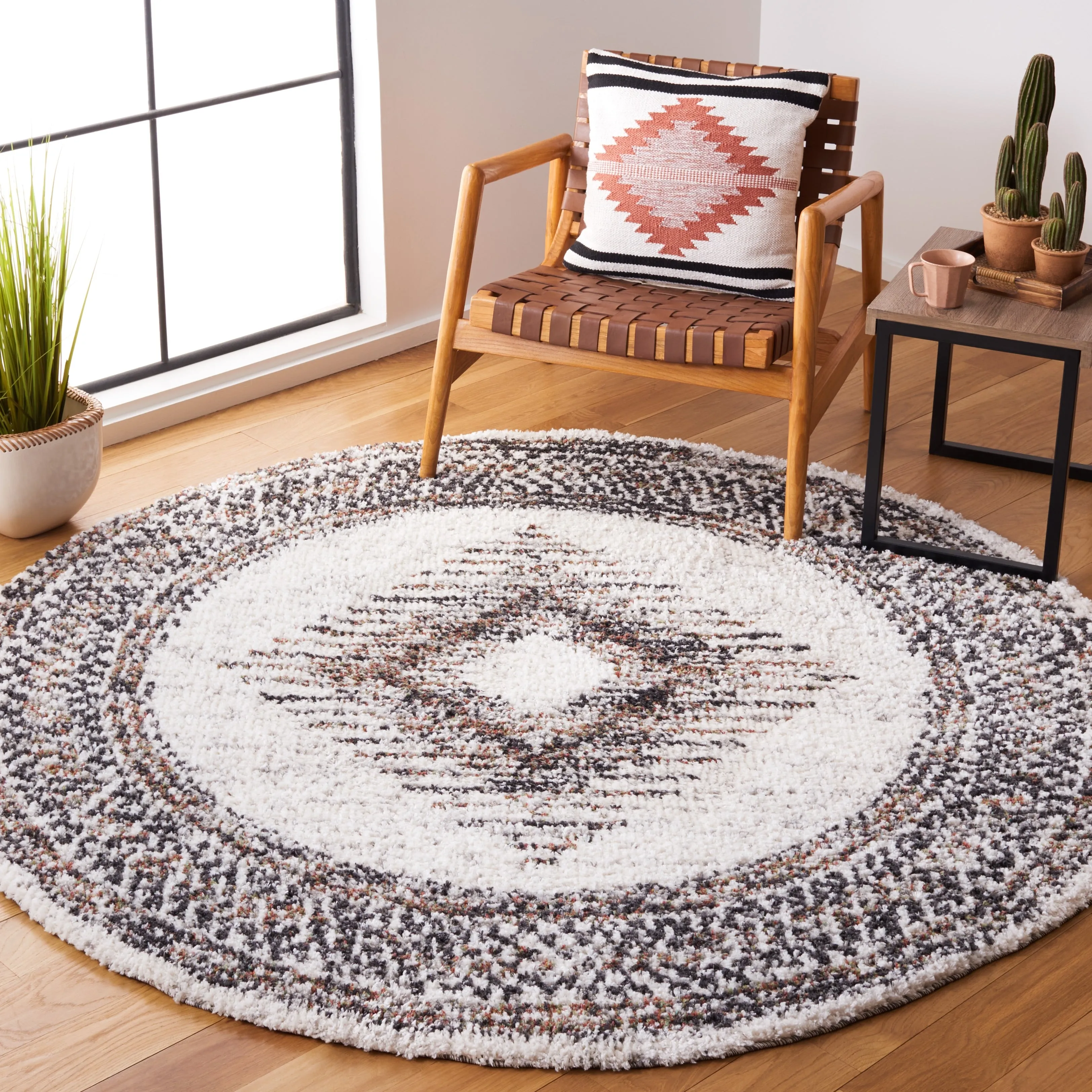 SAFAVIEH Jericho Shag Kendra Boho 1.2-inch Thick Rug