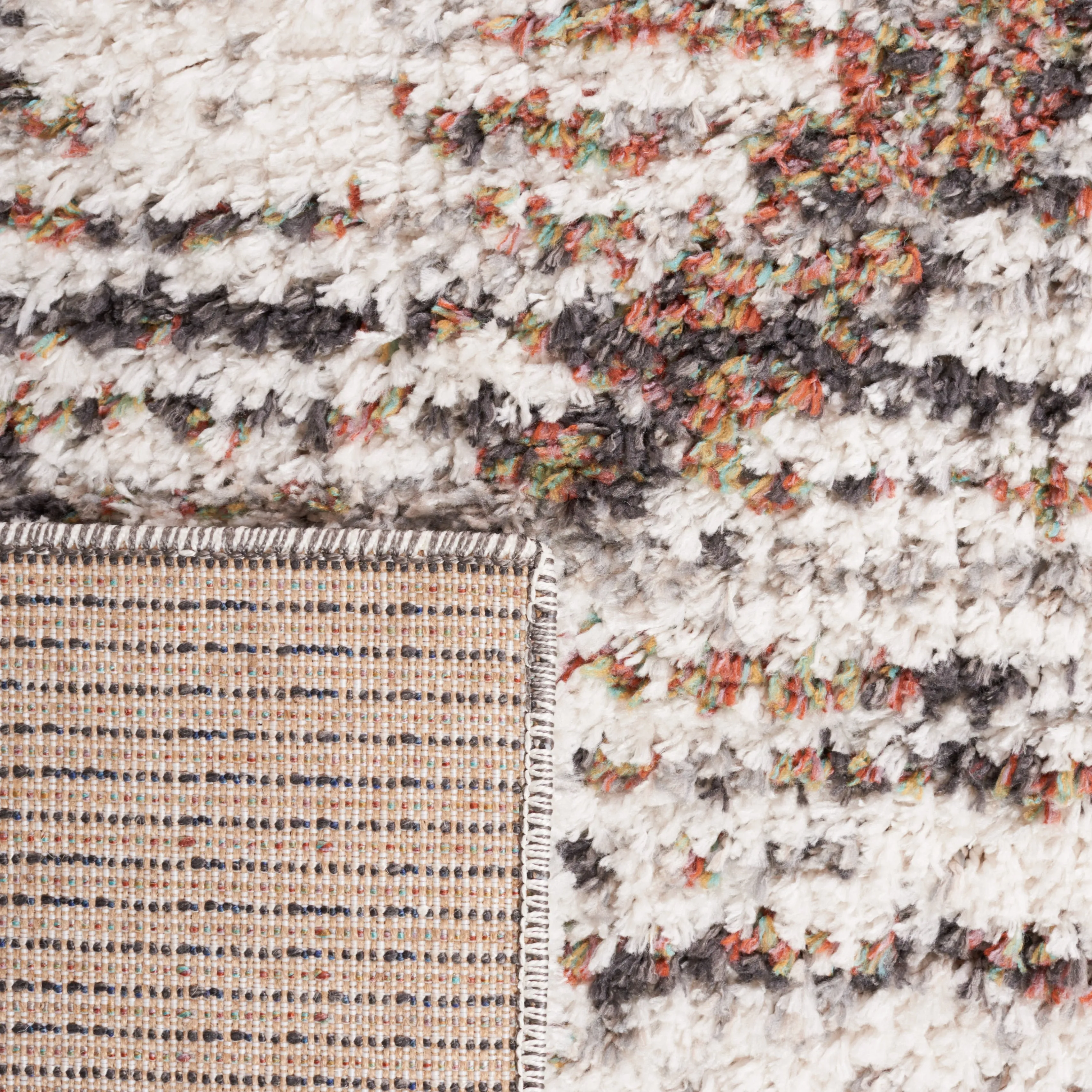 SAFAVIEH Jericho Shag Kendra Boho 1.2-inch Thick Rug
