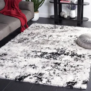 SAFAVIEH Lindsay Shag Nancie Modern Abstract 2-inch Thick Rug