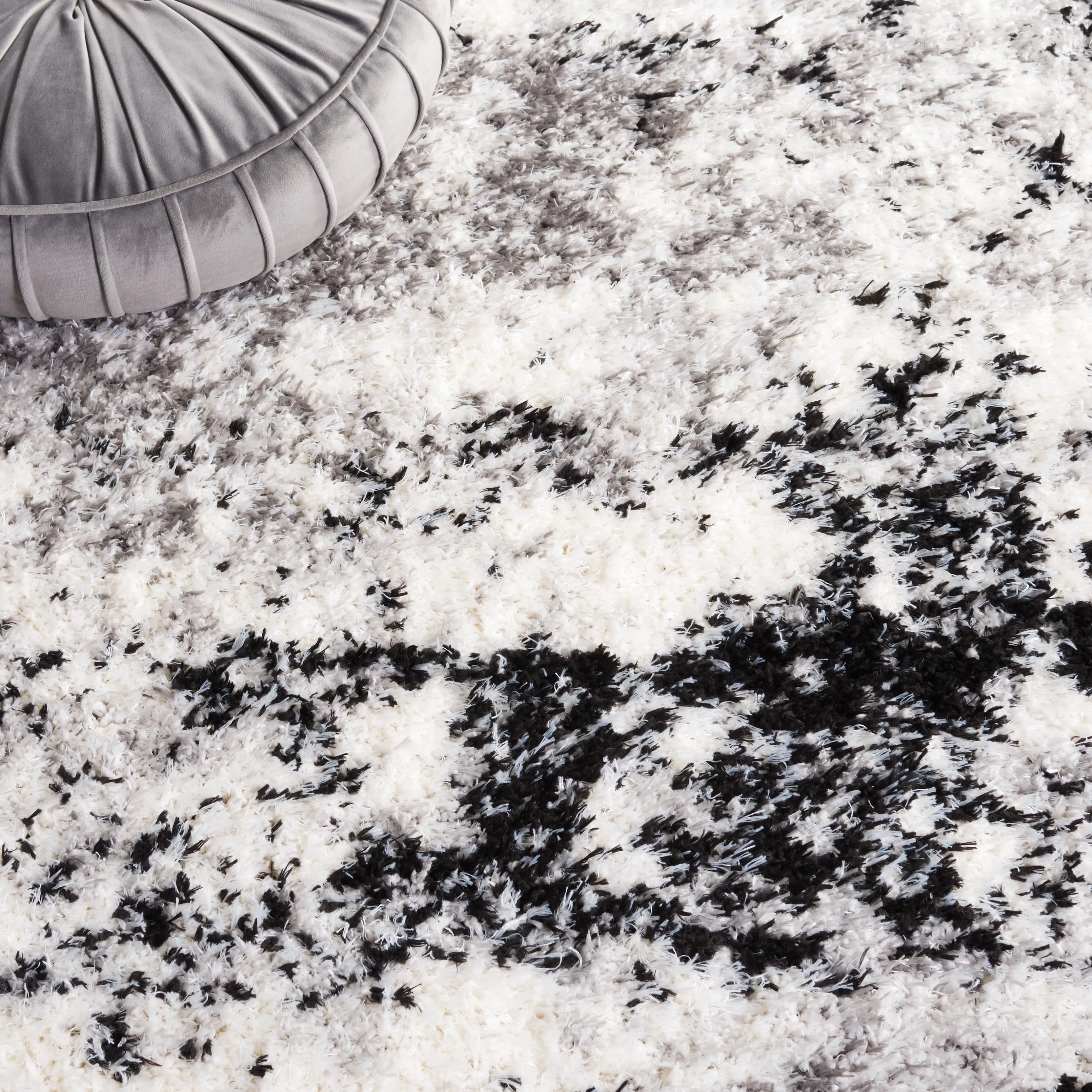 SAFAVIEH Lindsay Shag Nancie Modern Abstract 2-inch Thick Rug