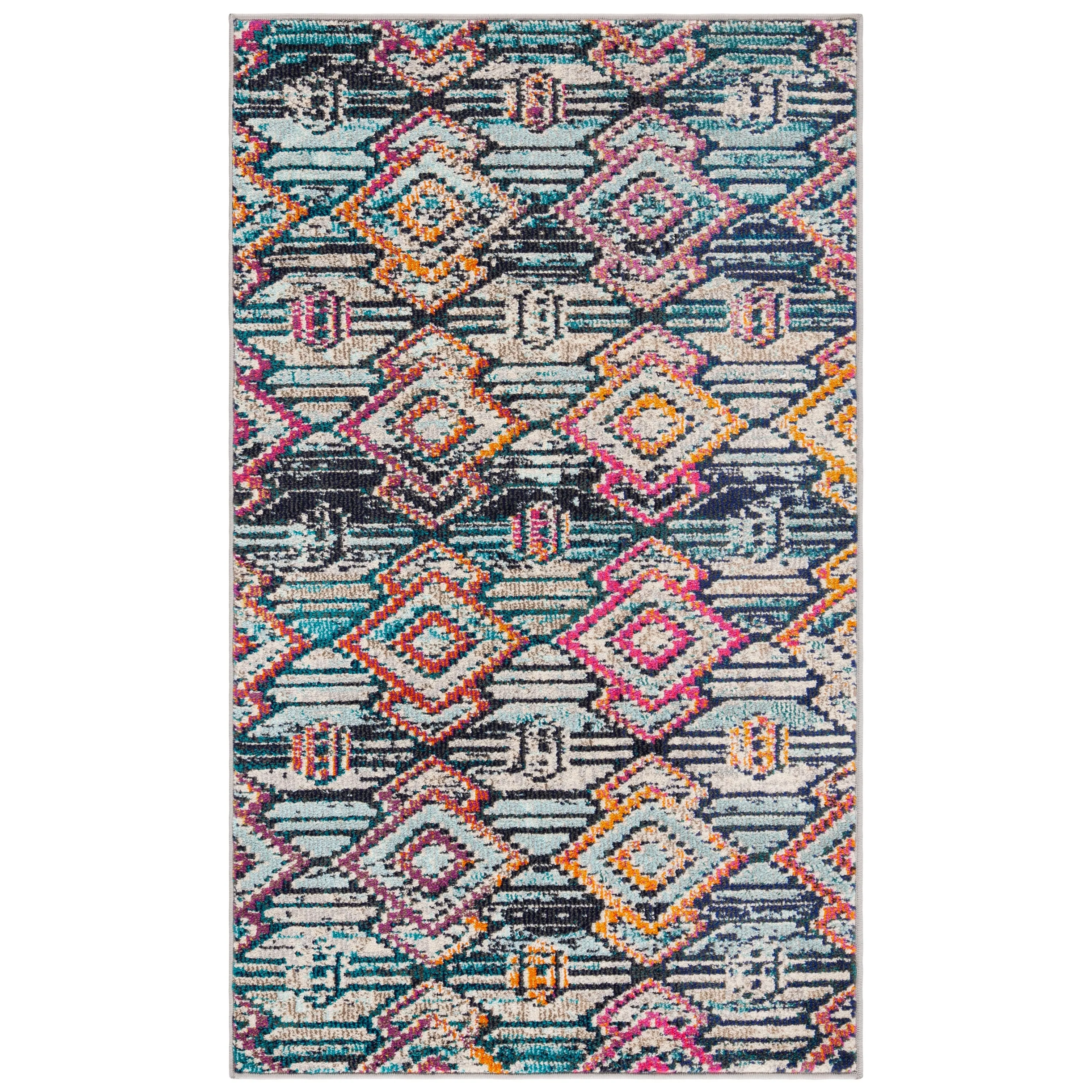 SAFAVIEH Madison Ailene Boho Diamond Tribal Rug