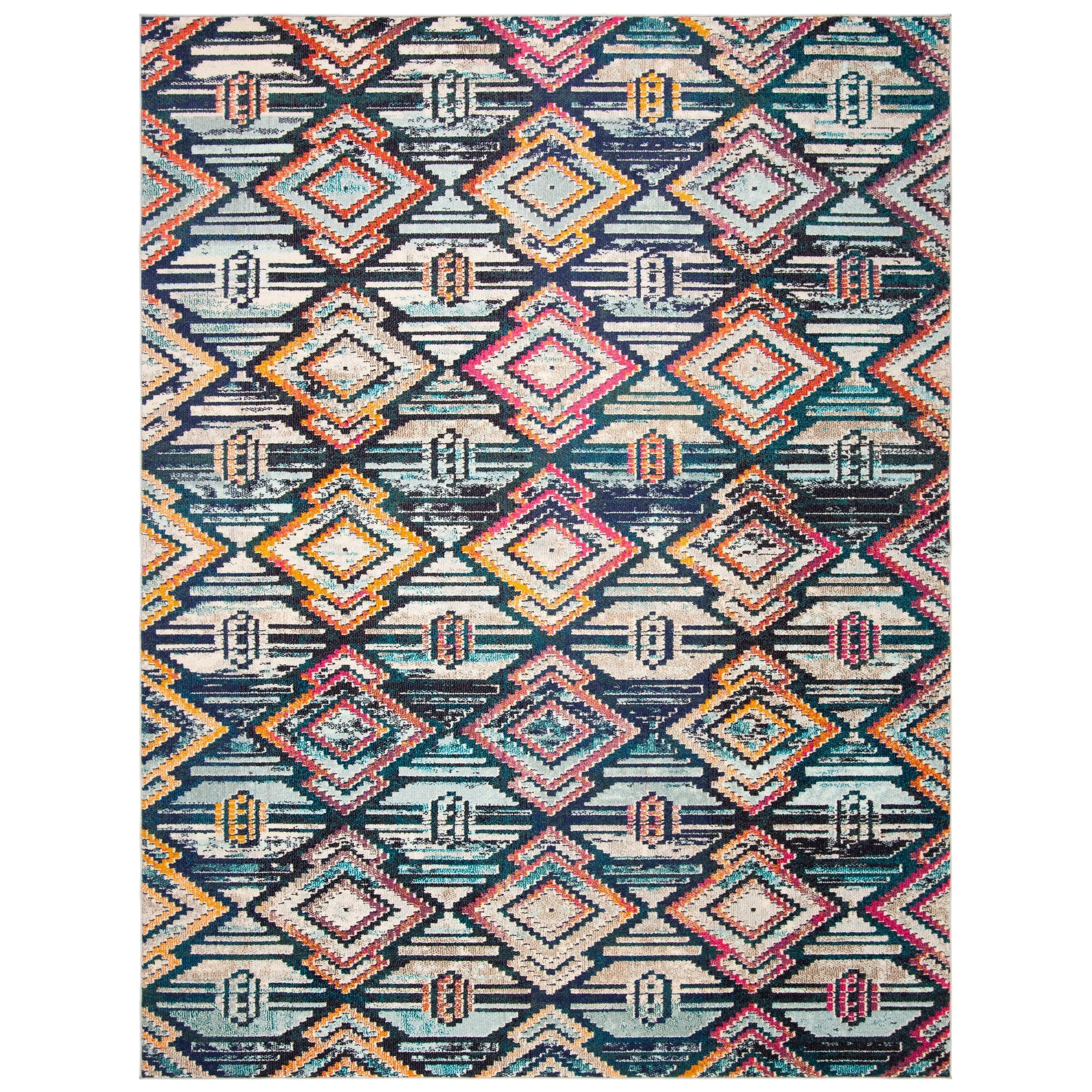 SAFAVIEH Madison Ailene Boho Diamond Tribal Rug