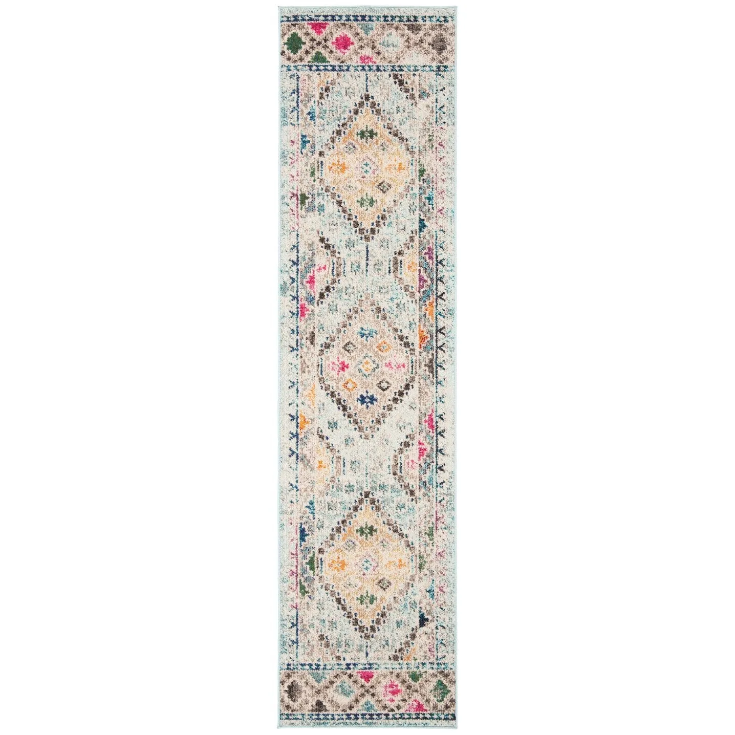 SAFAVIEH. Madison Hortensia Boho Diamond Distressed Rug