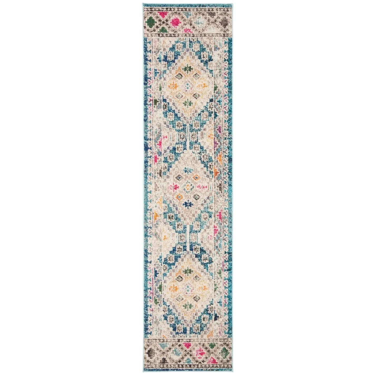 SAFAVIEH. Madison Hortensia Boho Diamond Distressed Rug