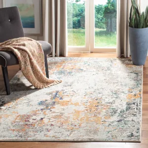 SAFAVIEH Madison Katrein Modern Abstract Rug - Grey/Beige - 5' 3 x 7' 6