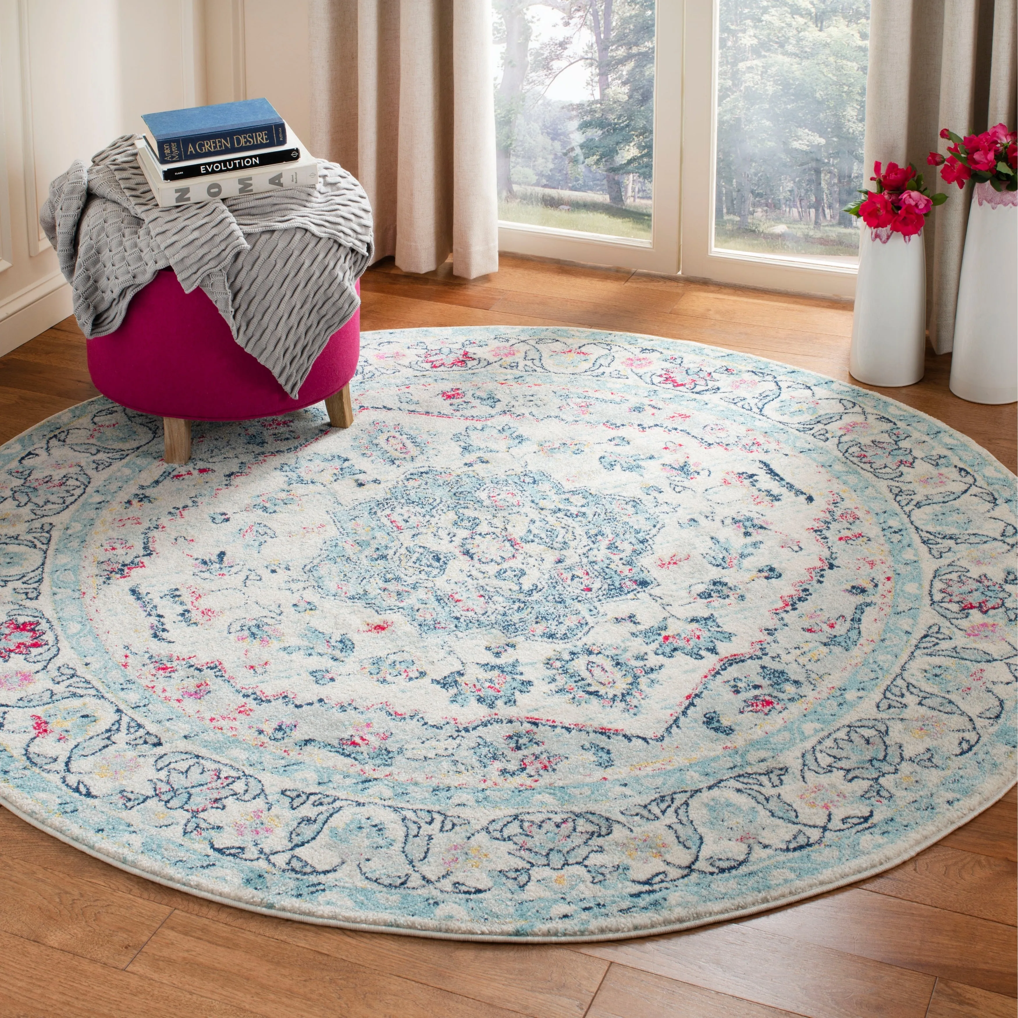 SAFAVIEH Madison Marlene Vintage Boho Oriental Medallion Rug