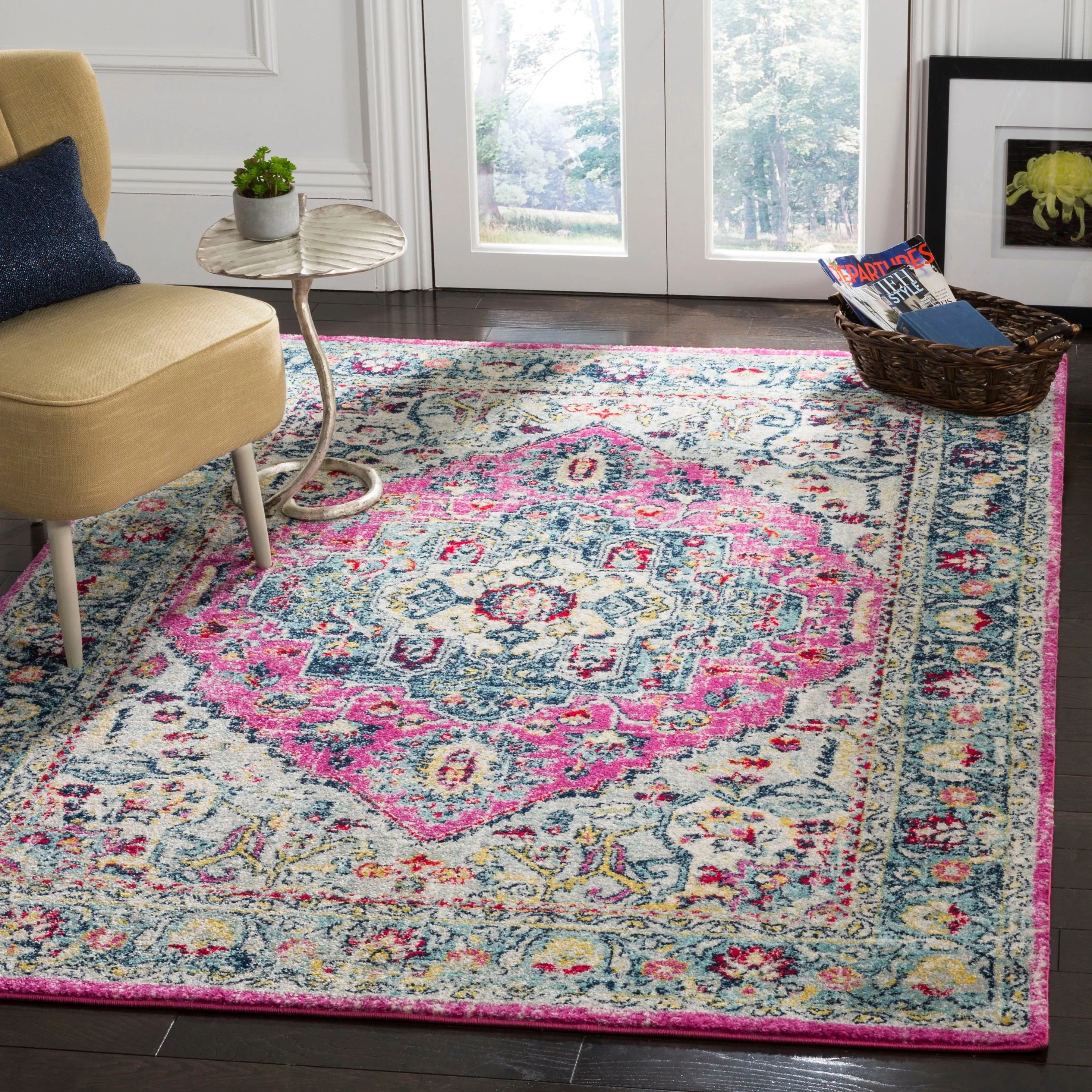 SAFAVIEH Madison Marlene Vintage Boho Oriental Medallion Rug