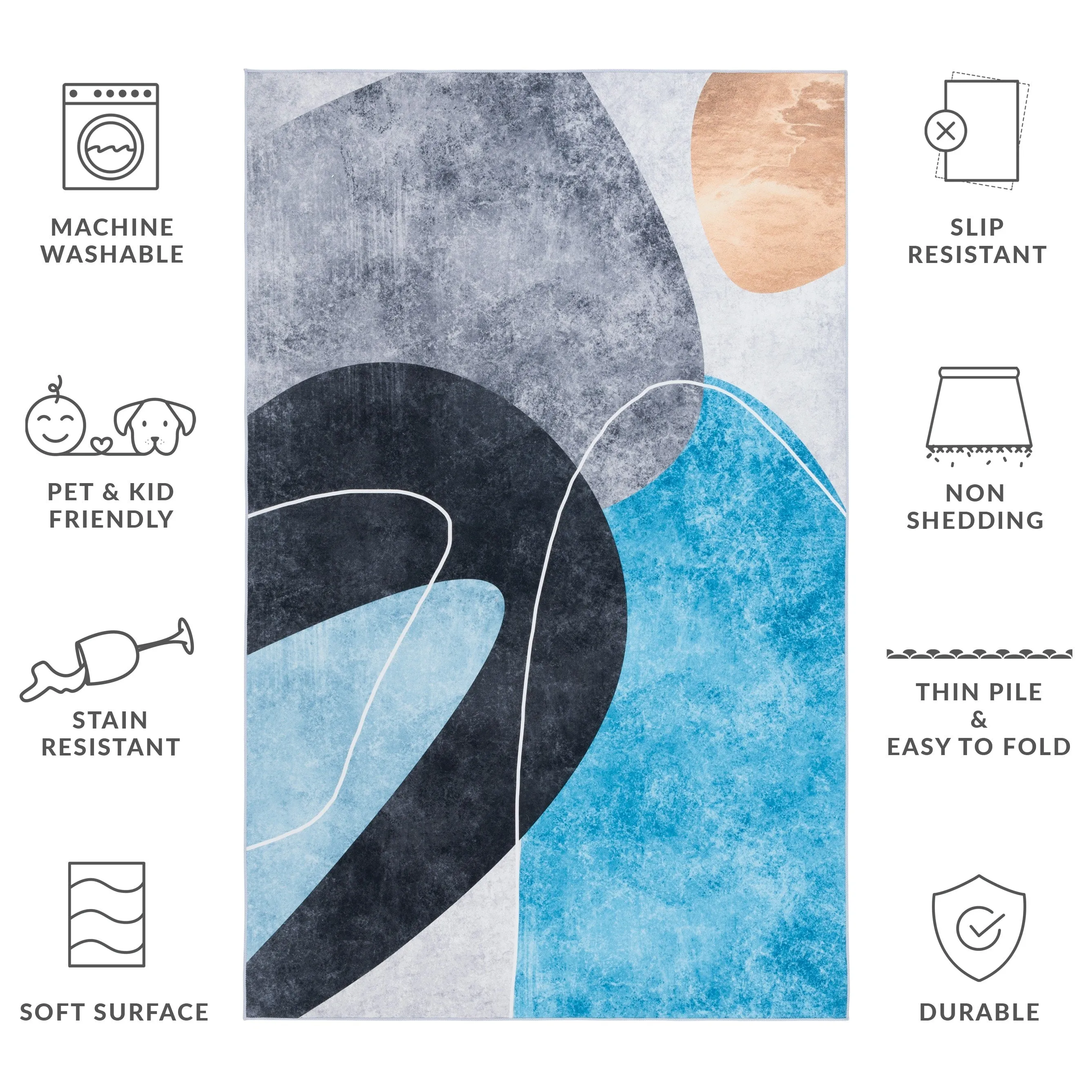 SAFAVIEH Malibu Francine Contemporary Machine Washable Rug