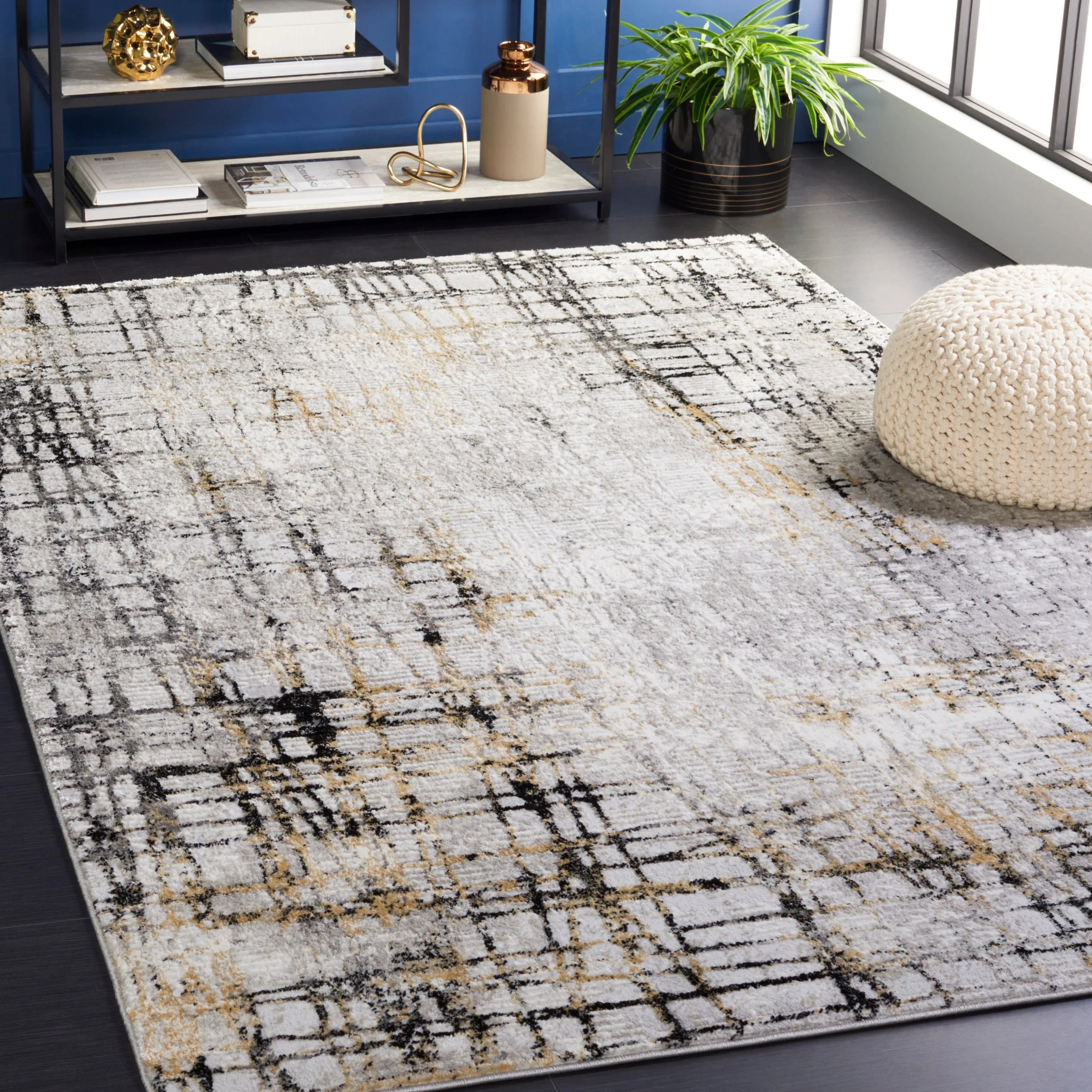 SAFAVIEH Meadow Timmy Modern Abstract Rug