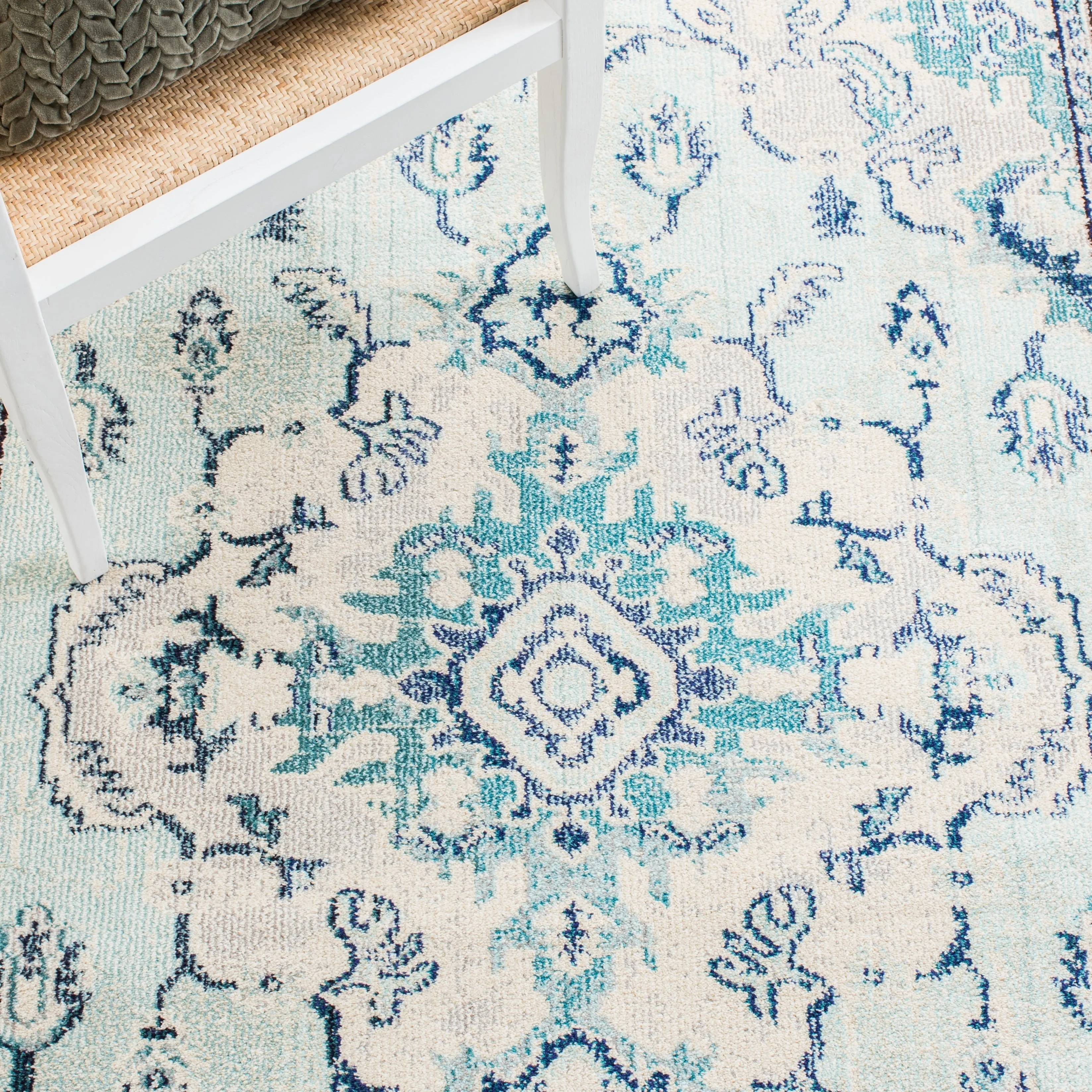 SAFAVIEH Monaco Oceane Boho Medallion Distressed Area Rug
