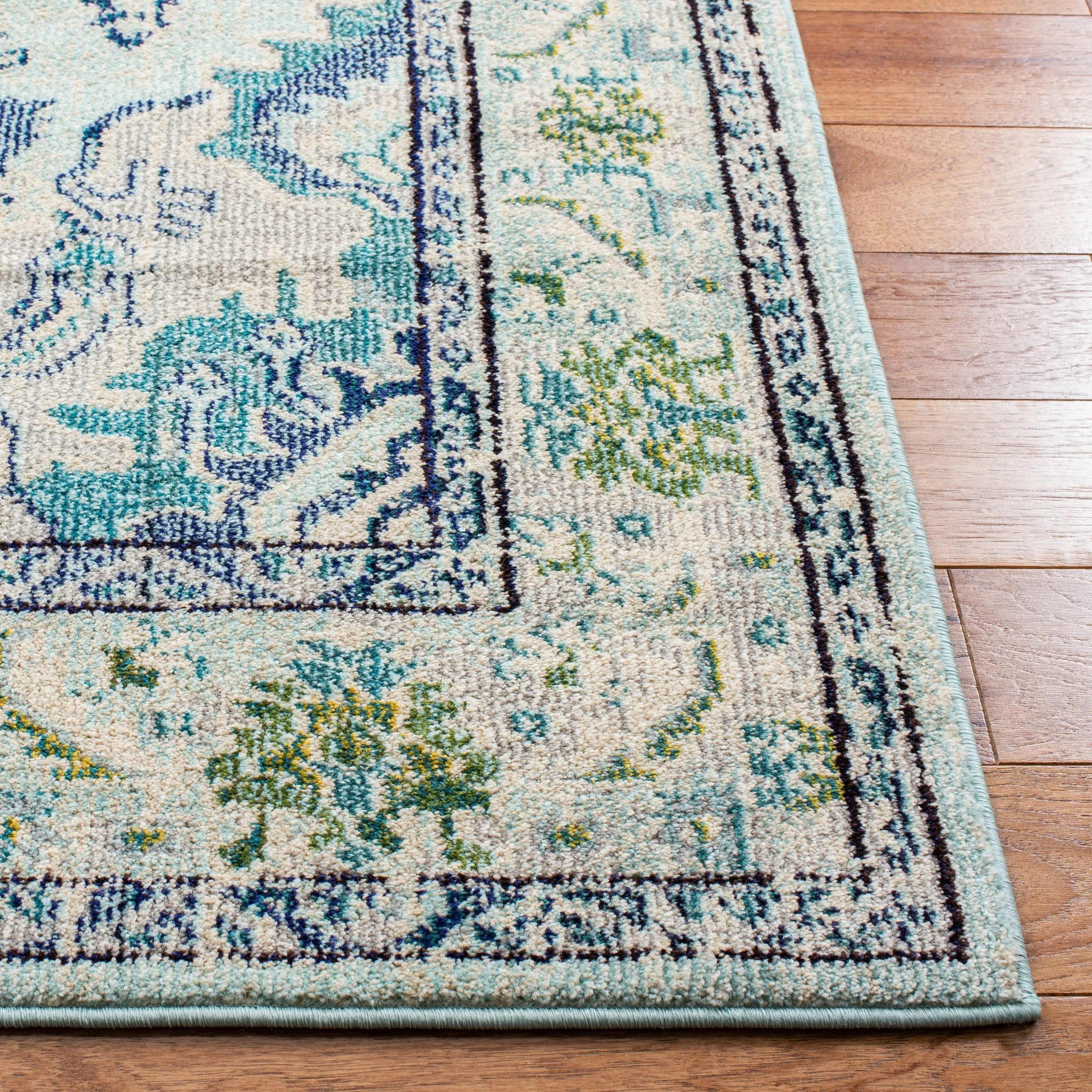 SAFAVIEH Monaco Oceane Boho Medallion Distressed Area Rug