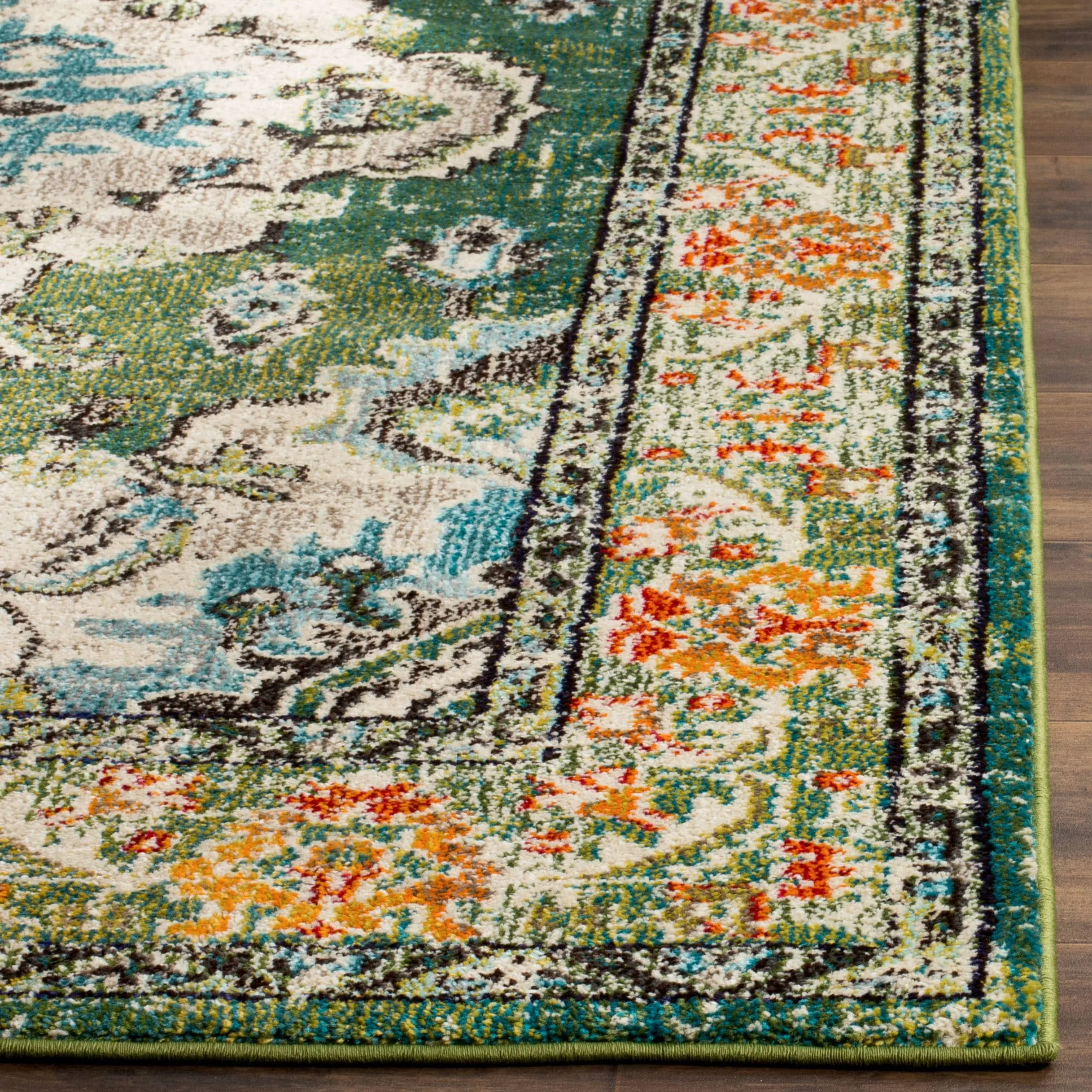 SAFAVIEH Monaco Oceane Boho Medallion Distressed Area Rug