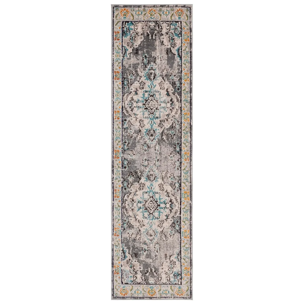 SAFAVIEH Monaco Oceane Boho Medallion Distressed Area Rug