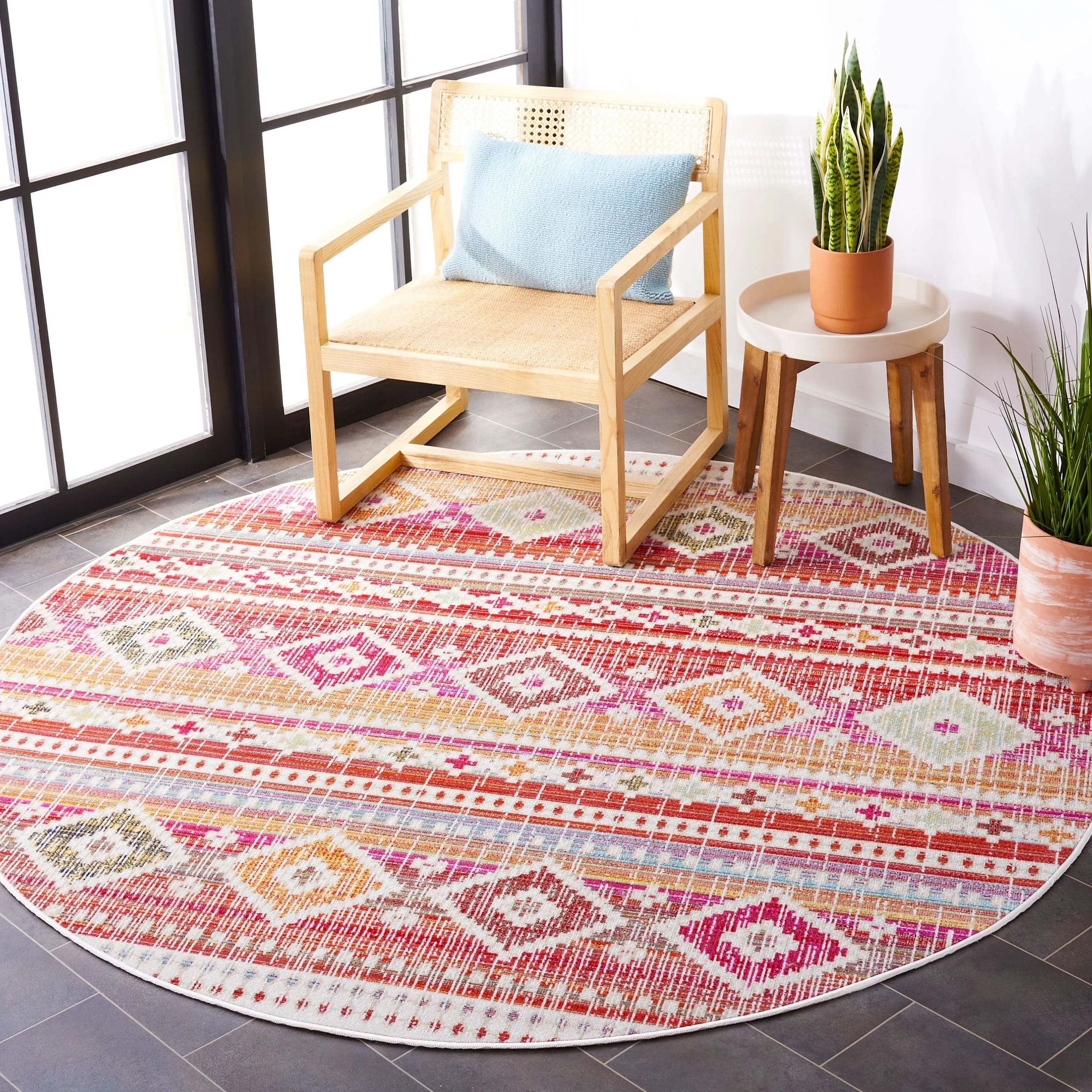 SAFAVIEH Montage Karnit Indoor/ Outdoor Waterproof Patio Backyard Rug