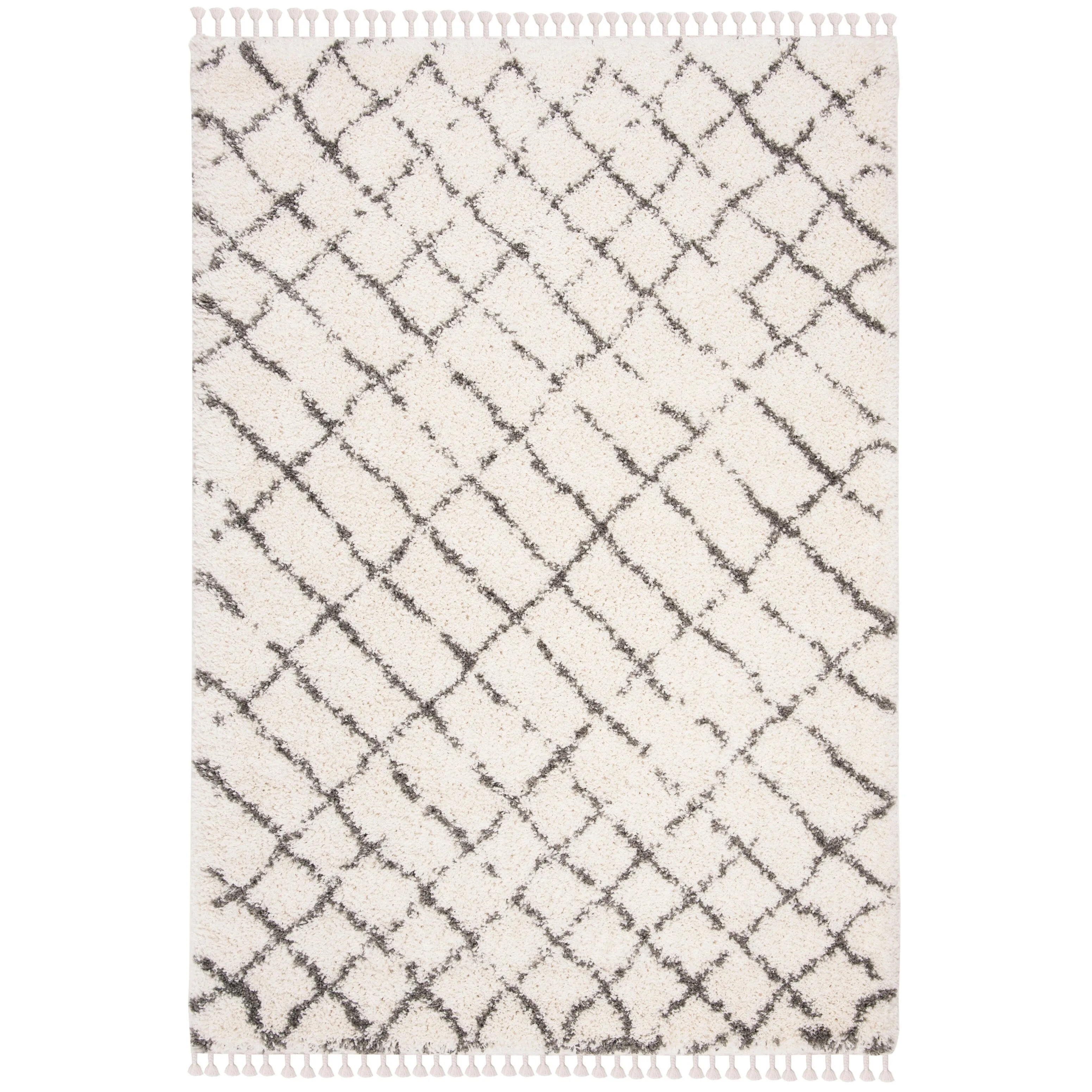 SAFAVIEH Moroccan Fringe Shag Oleta 2-inch Thick Rug