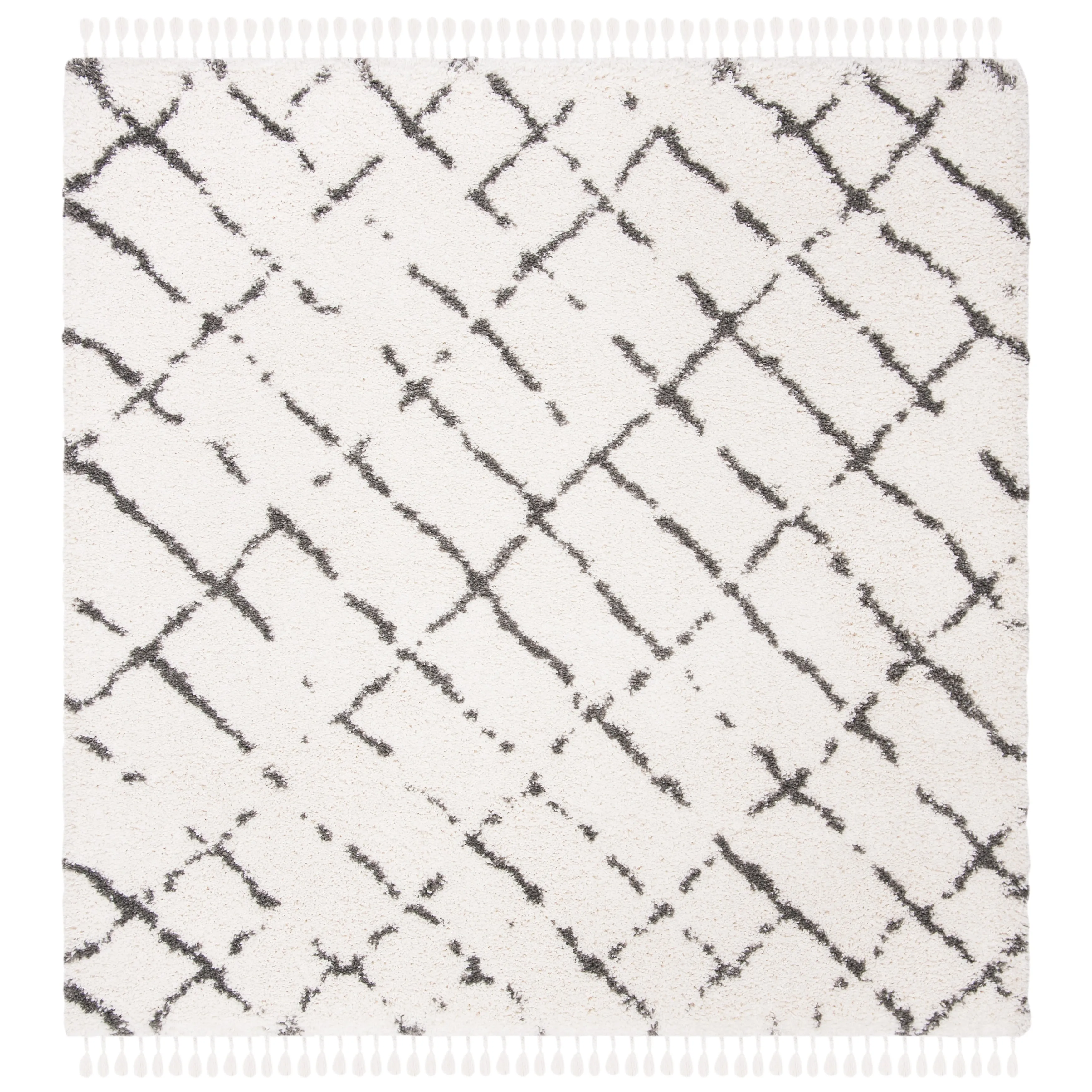 SAFAVIEH Moroccan Fringe Shag Oleta 2-inch Thick Rug