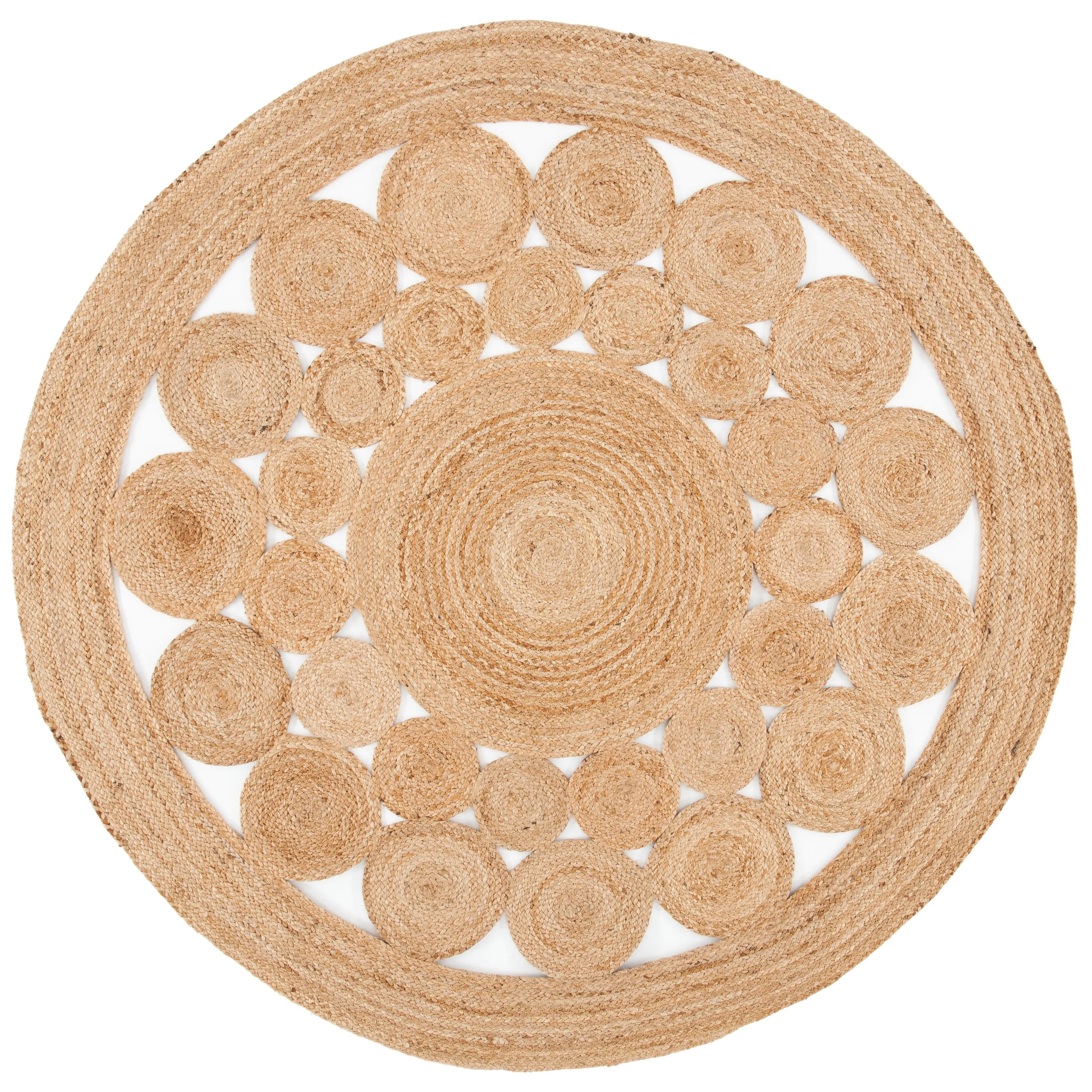 SAFAVIEH Natural Fiber Mariele Farmhouse Rug - Natural - 6' Round