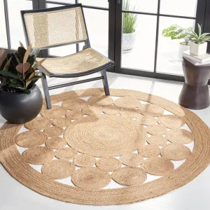 SAFAVIEH Natural Fiber Mariele Farmhouse Rug - Natural - 6' Round