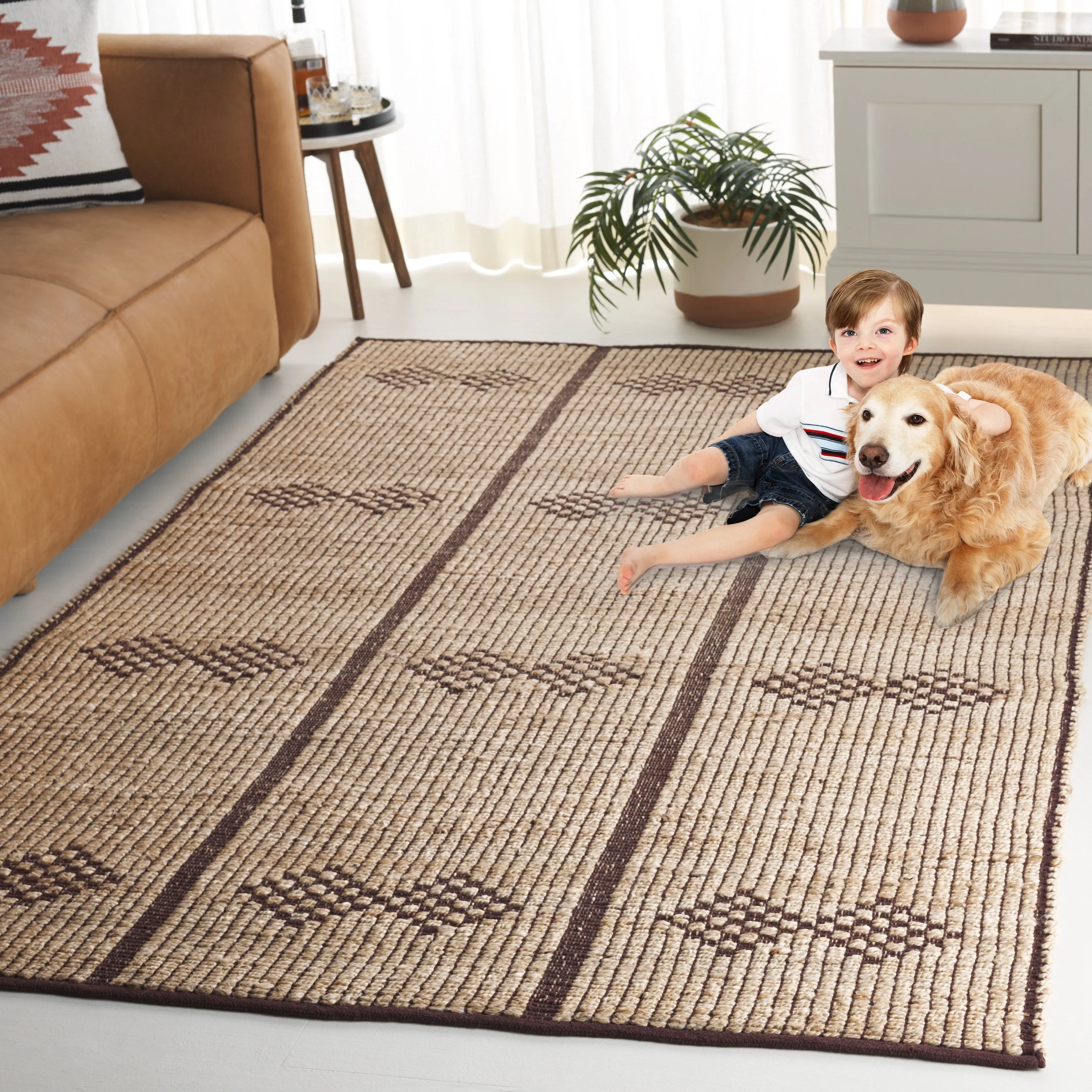 SAFAVIEH Natural Fiber Sibbie Casual Jute Rug