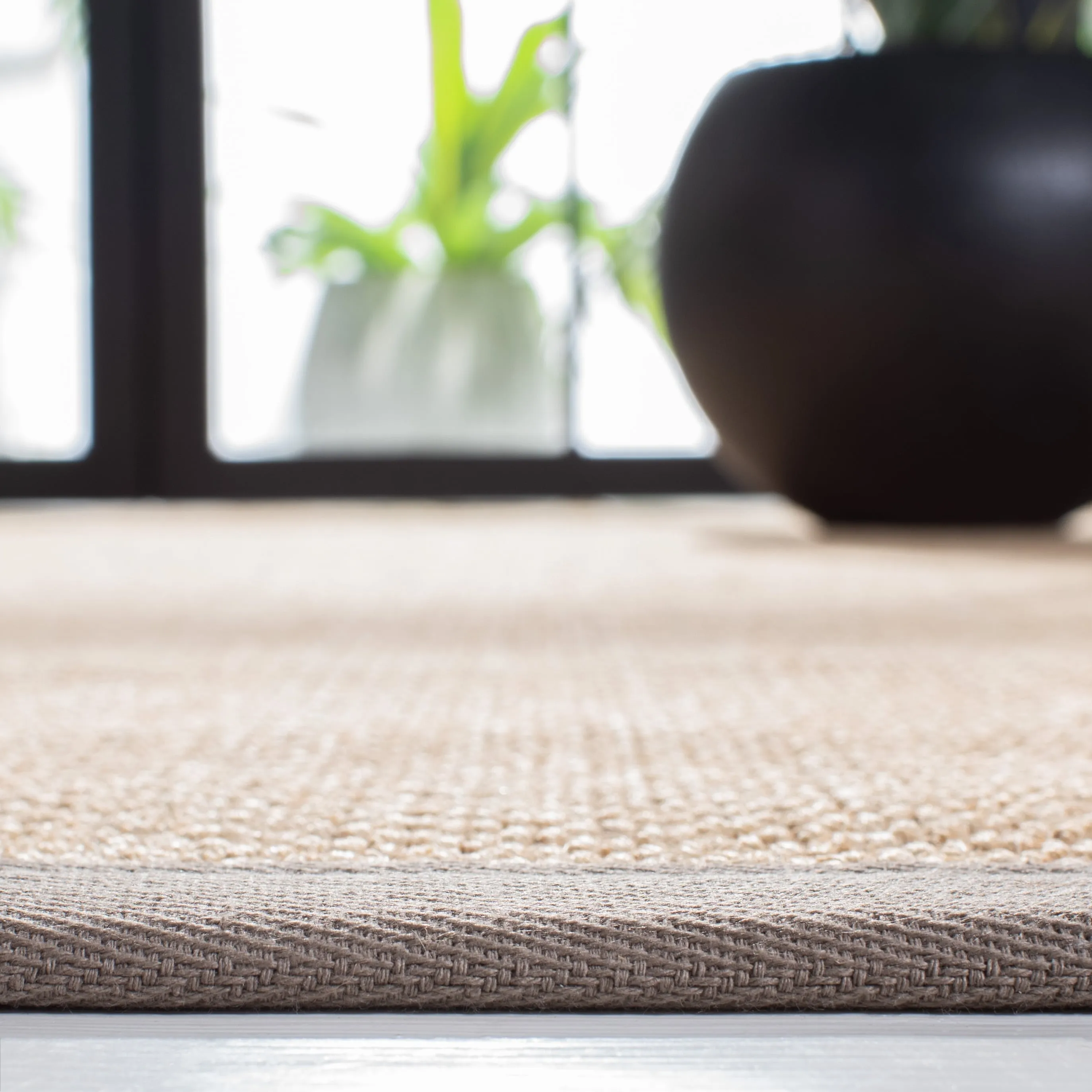 SAFAVIEH Natural Fiber Venus Casual Border Sisal Rug