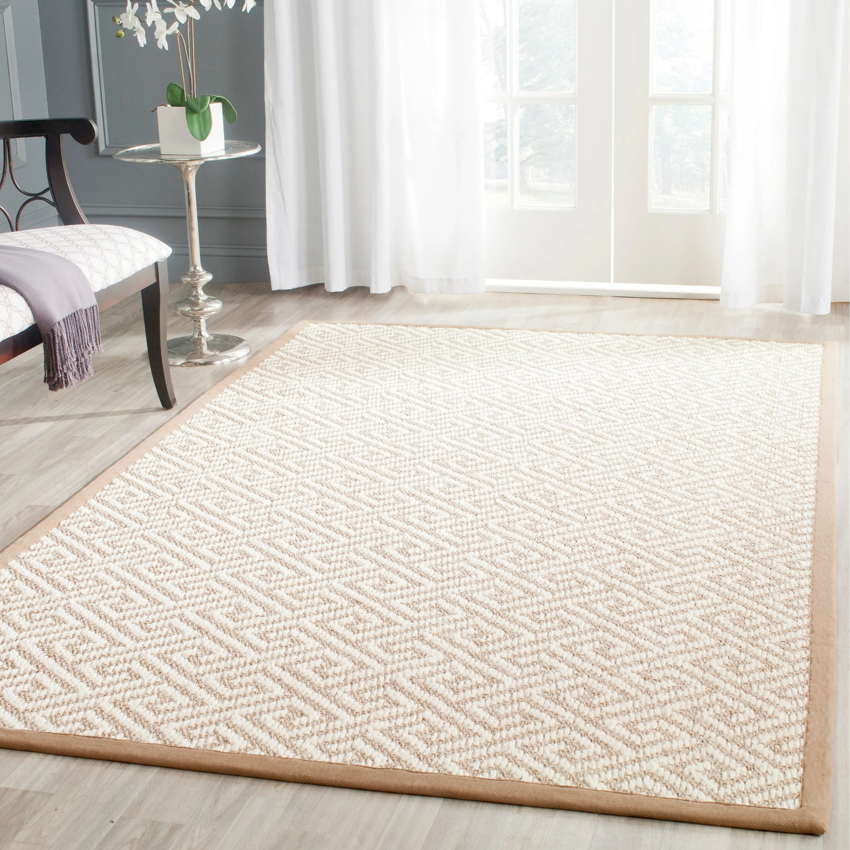 SAFAVIEH Natural Fiber Vernice Greek Key Sisal Rug
