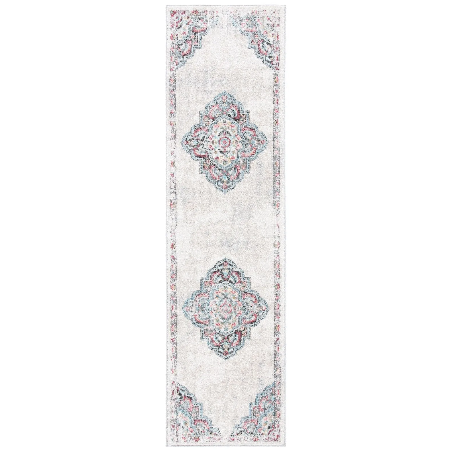 SAFAVIEH Phoenix Rosemary Medallion Distressed Rug