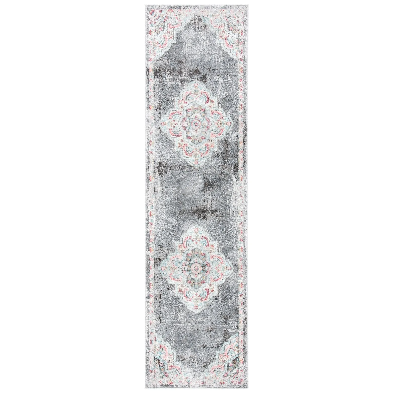 SAFAVIEH Phoenix Rosemary Medallion Distressed Rug