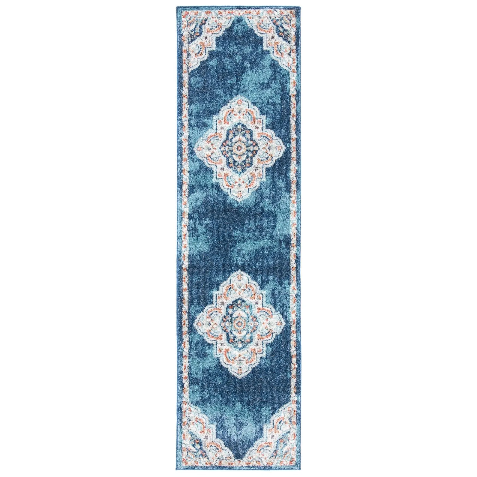 SAFAVIEH Phoenix Rosemary Medallion Distressed Rug