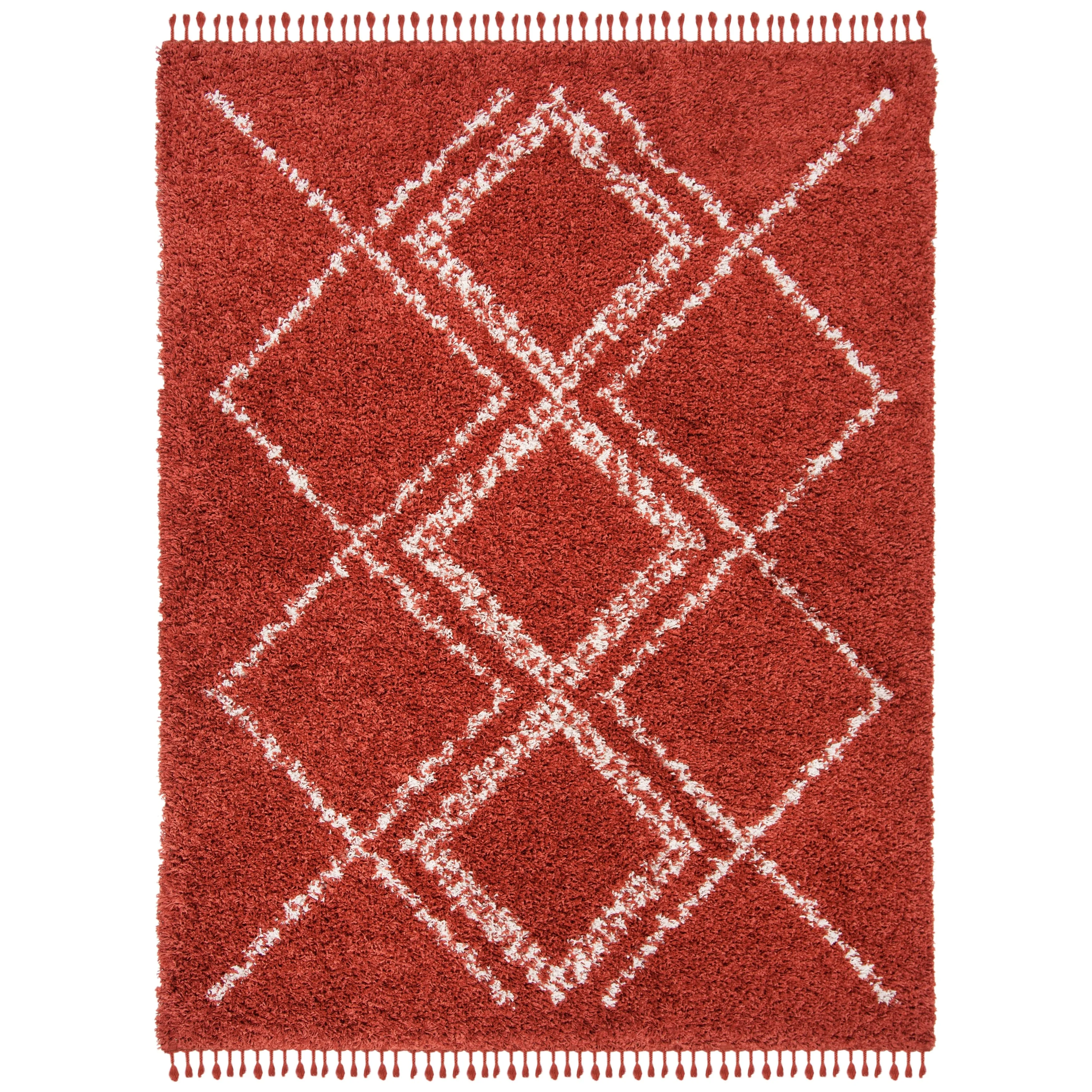 SAFAVIEH Pro Lux Shag Nazmije Moroccan Tassel 2.4-inch Thick