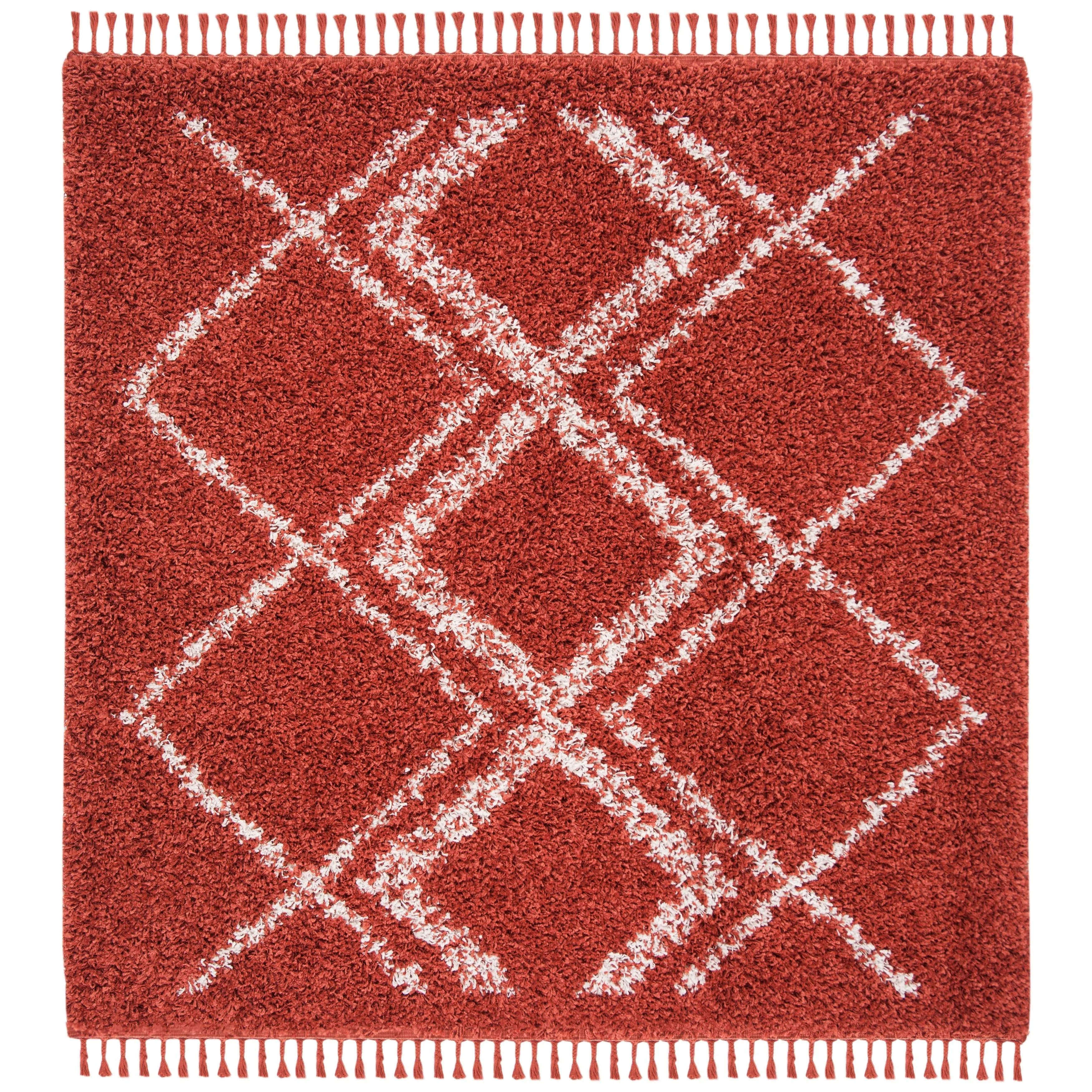 SAFAVIEH Pro Lux Shag Nazmije Moroccan Tassel 2.4-inch Thick