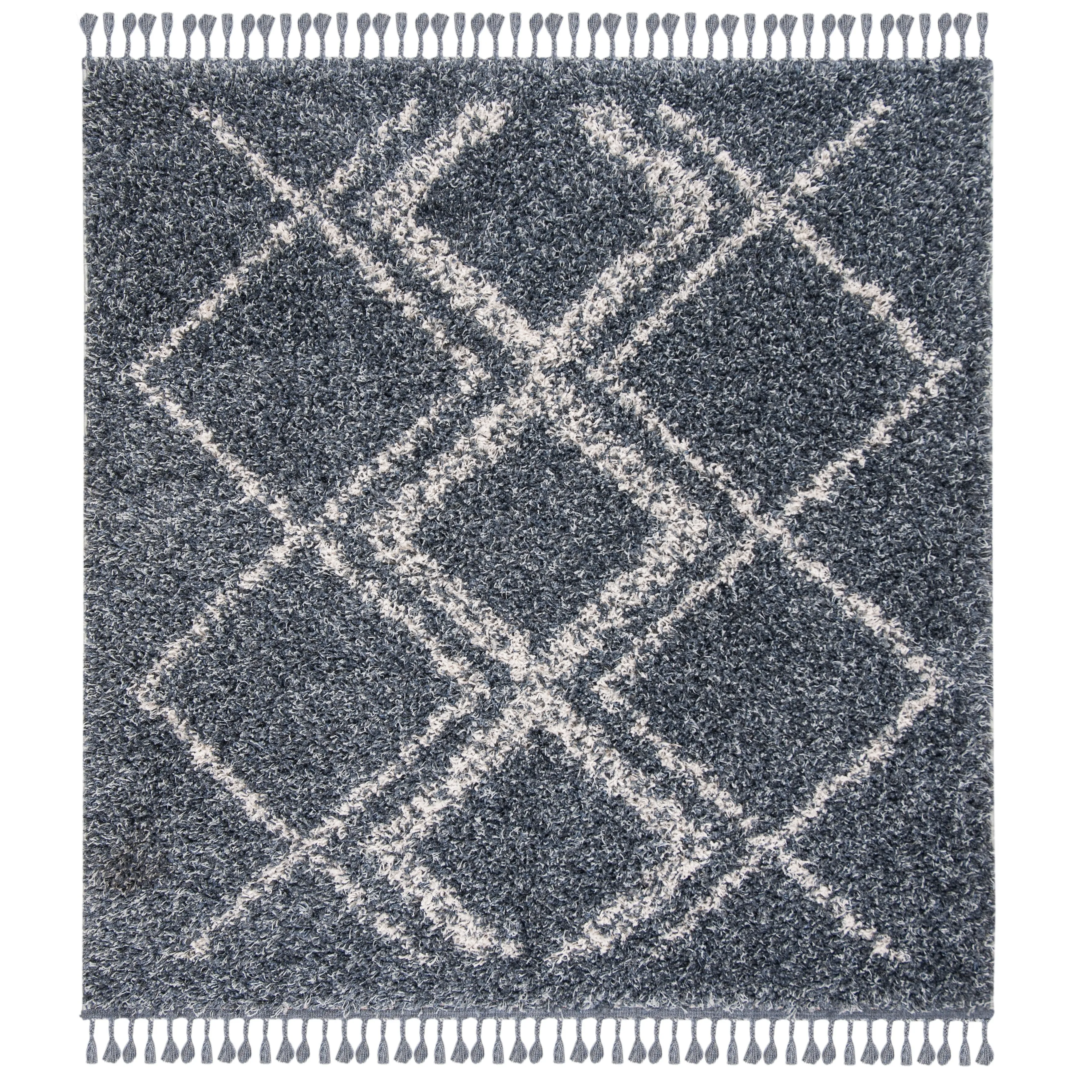 SAFAVIEH Pro Lux Shag Nazmije Moroccan Tassel 2.4-inch Thick