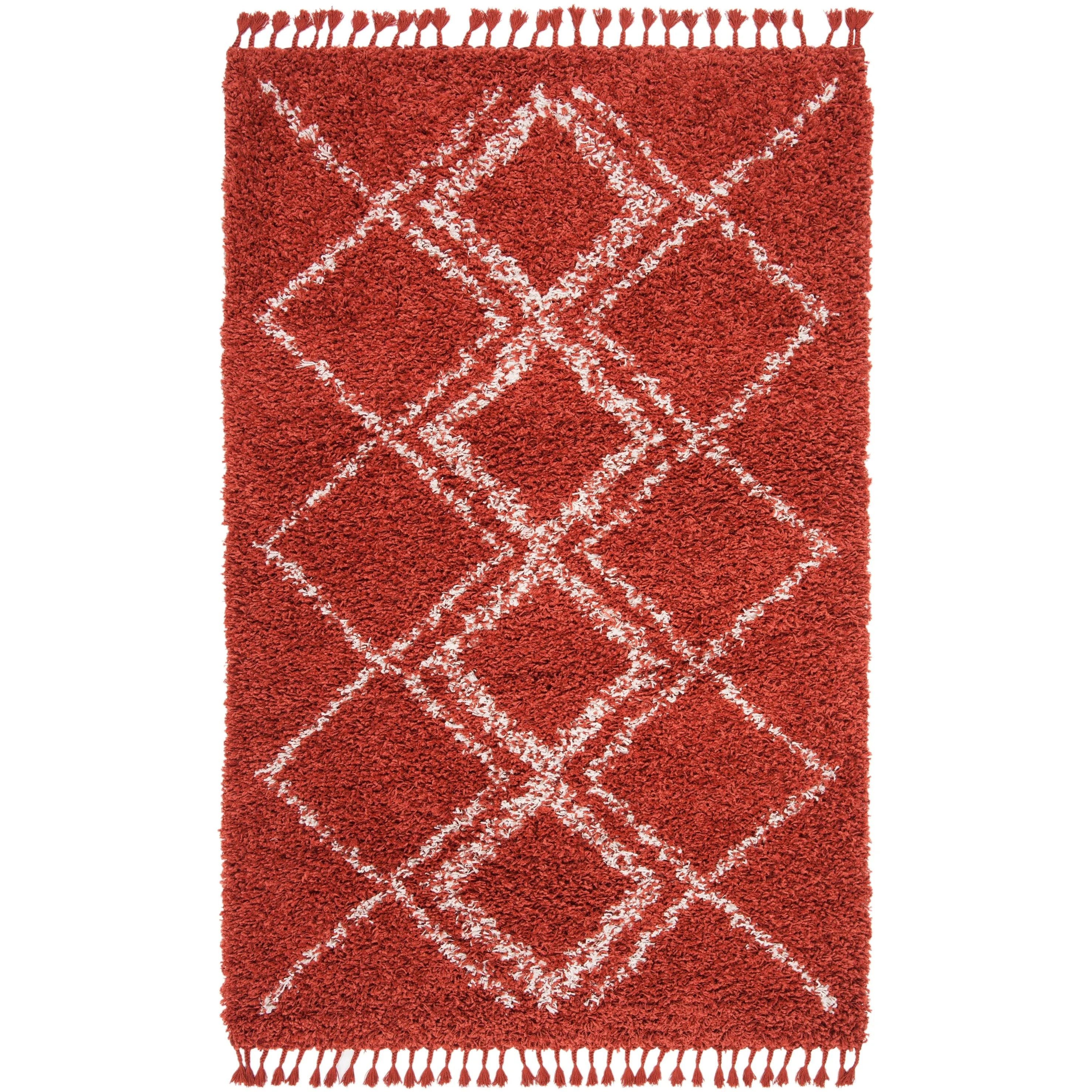 SAFAVIEH Pro Lux Shag Nazmije Moroccan Tassel 2.4-inch Thick