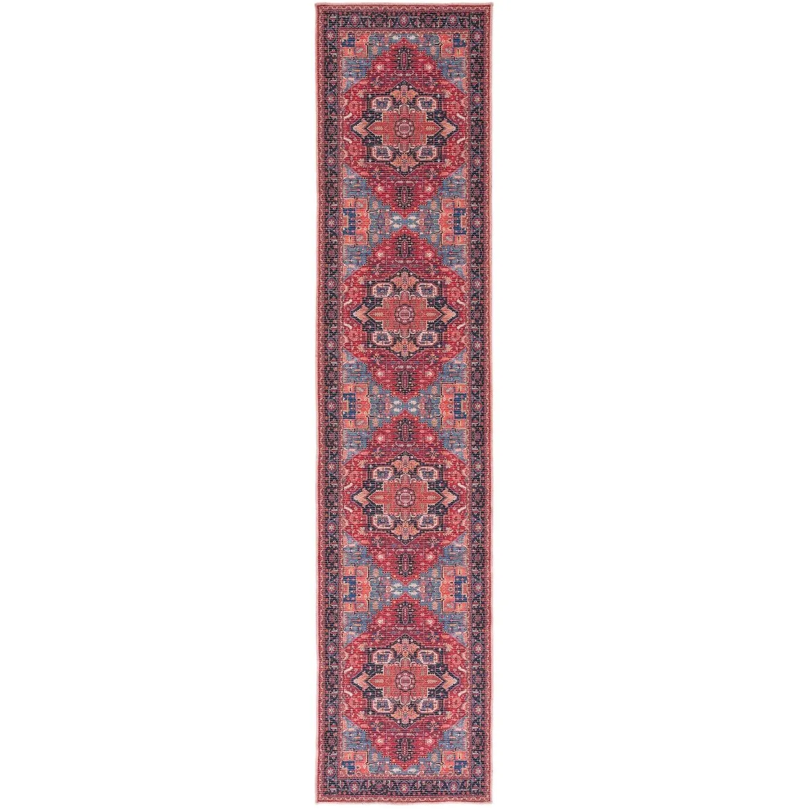 SAFAVIEH Serapi Machine Washable Odelia Medallion Distressed Rug