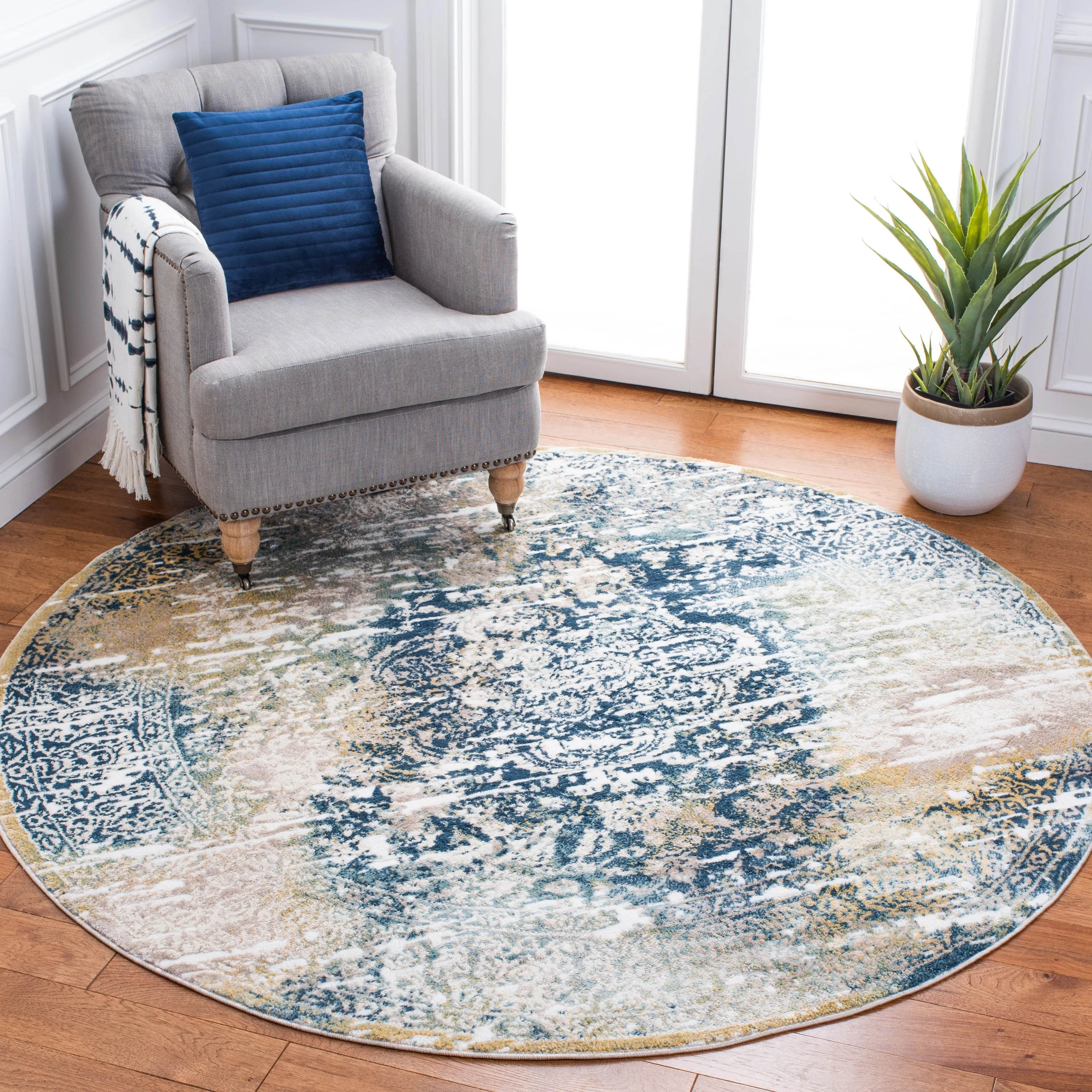 SAFAVIEH Skyler Nazan Vintage Boho Distressed Rug