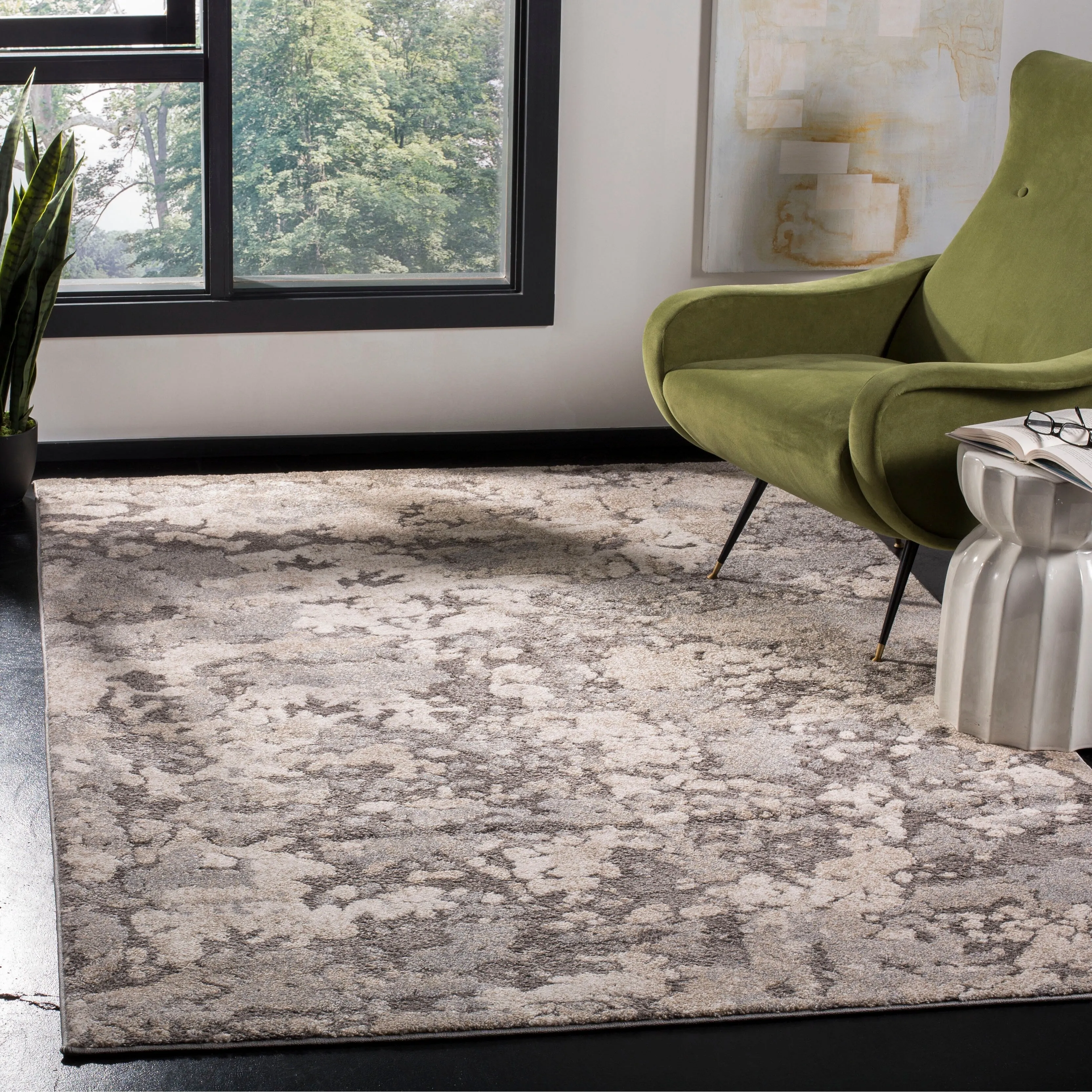 SAFAVIEH Spirit Nanako Modern Abstract Rug - Taupe/Grey - 5' 3 x 7' 6