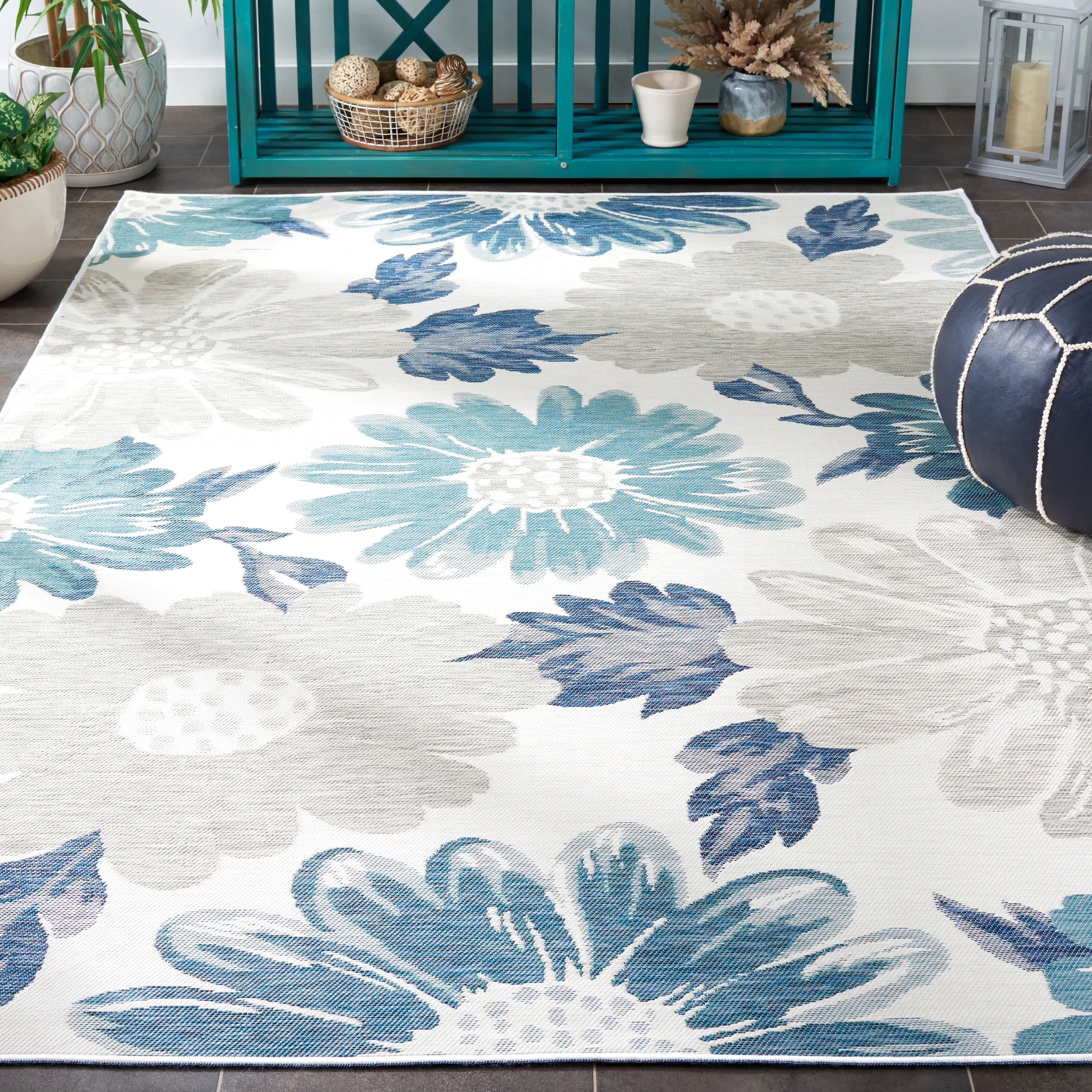 SAFAVIEH Sunrise Rosehilde Indoor/Outdoor Waterproof Rug