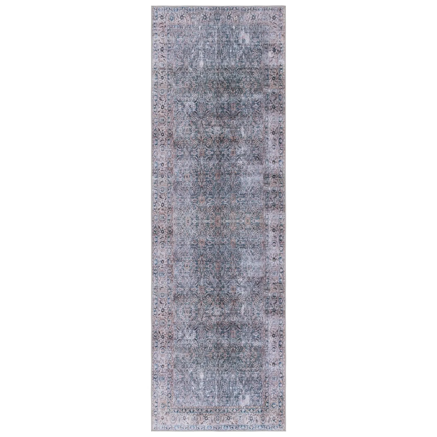 SAFAVIEH Tucson Machine Washable Slip Resistant Daisey Traditional Rug