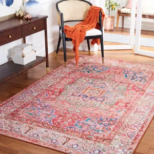 SAFAVIEH Tucson Machine Washable Slip Resistant Fedra Oriental Medallion