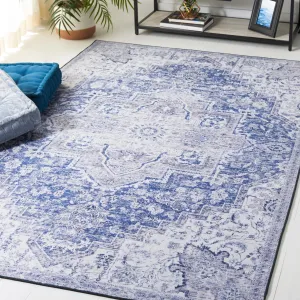 SAFAVIEH Tucson Machine Washable Slip Resistant Mallaury Distressed Rug