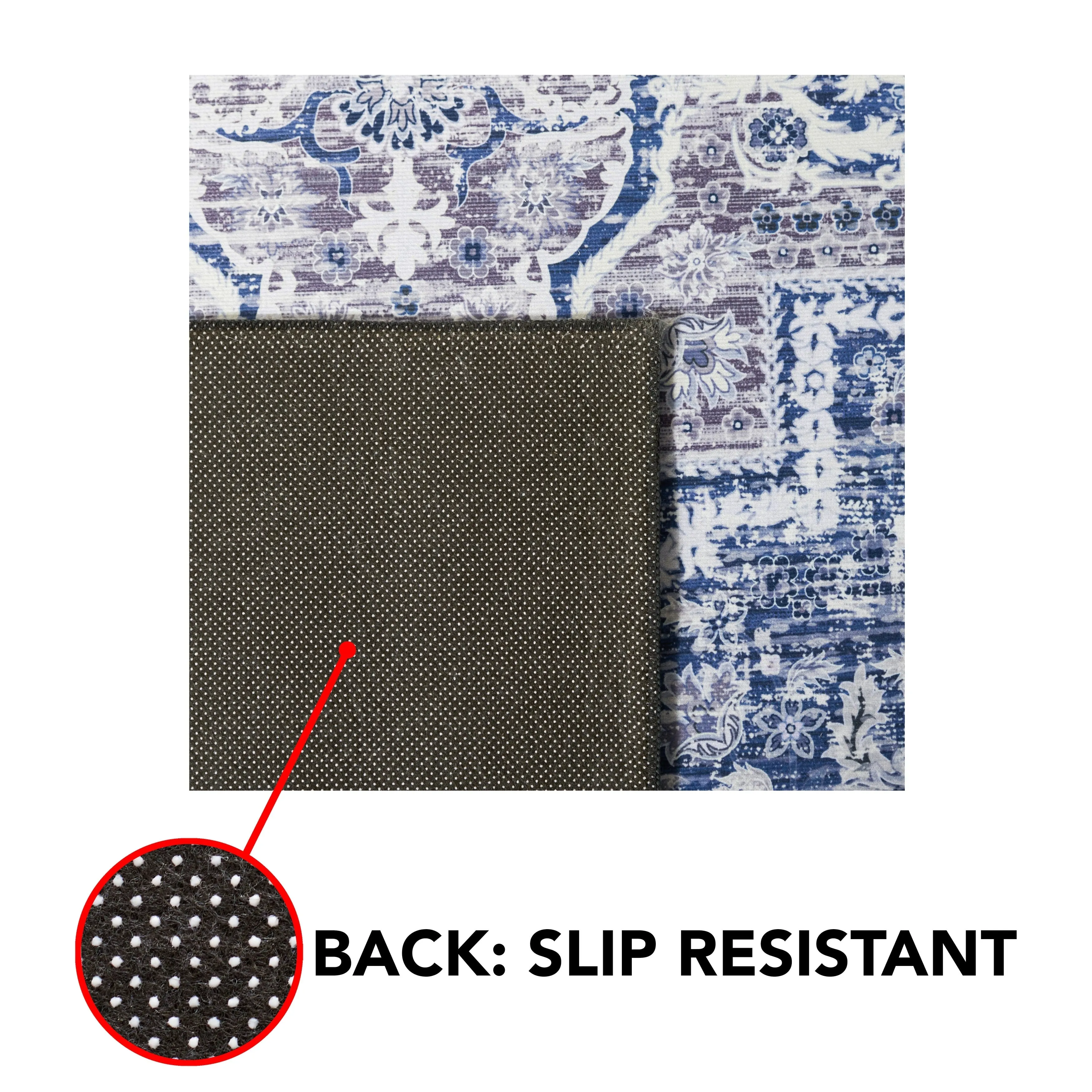 SAFAVIEH Tucson Machine Washable Slip Resistant Mallaury Distressed Rug