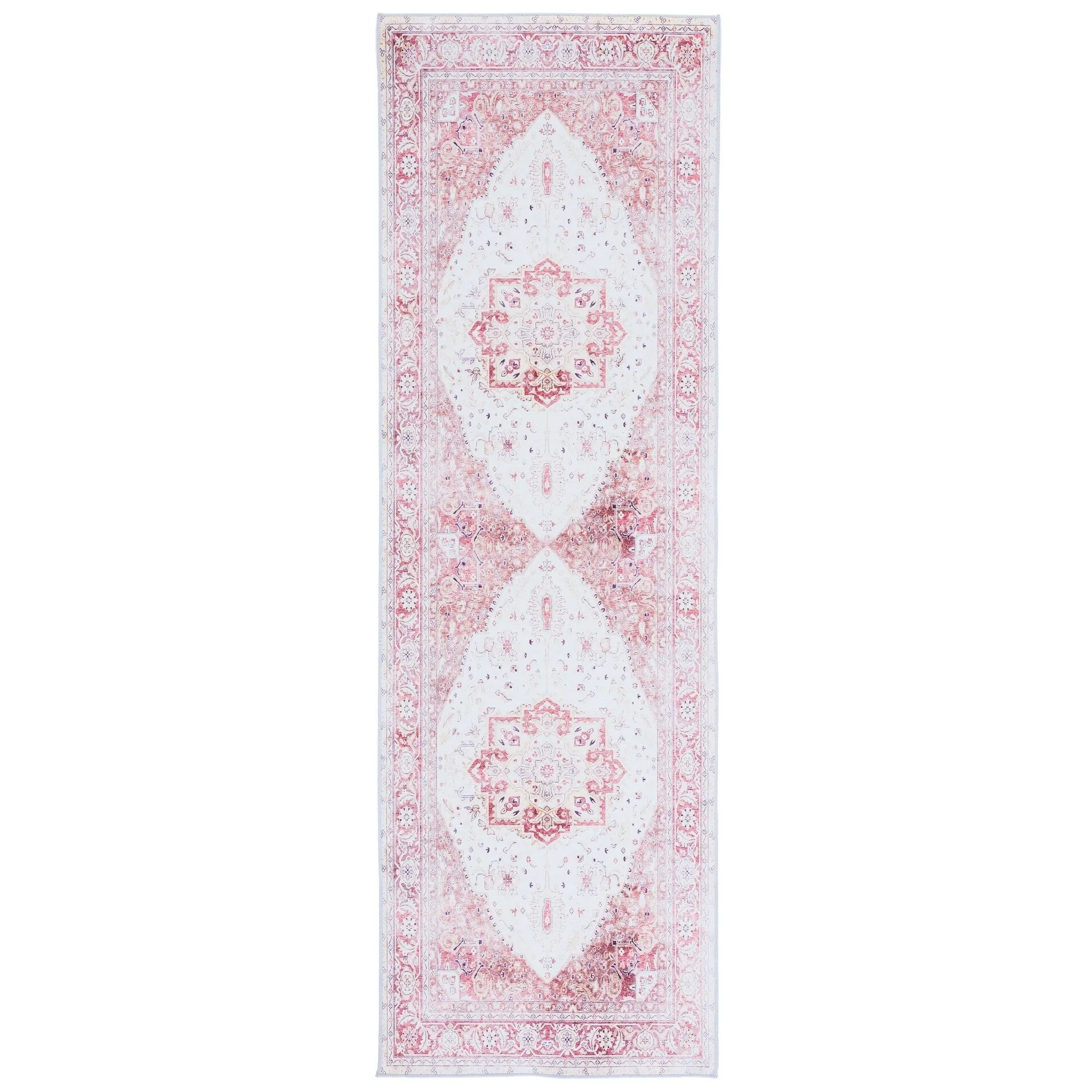 SAFAVIEH Tucson Machine Washable Slip Resistant Mazie Oriental Medallion